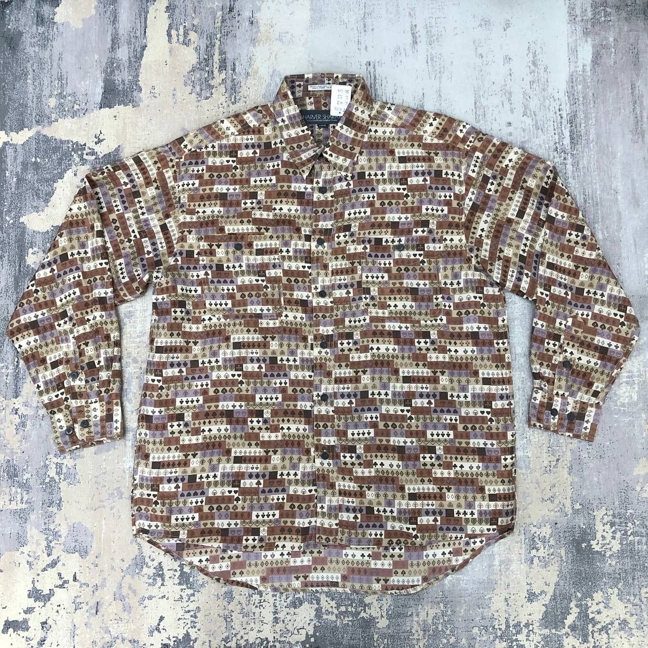 Japanese Brand T276 SILK HARVER SHARAY CASINO GAMBLE FULL PRINT SHIRTS Size US L / EU 52-54 / 3 - 1 Thumbnail
