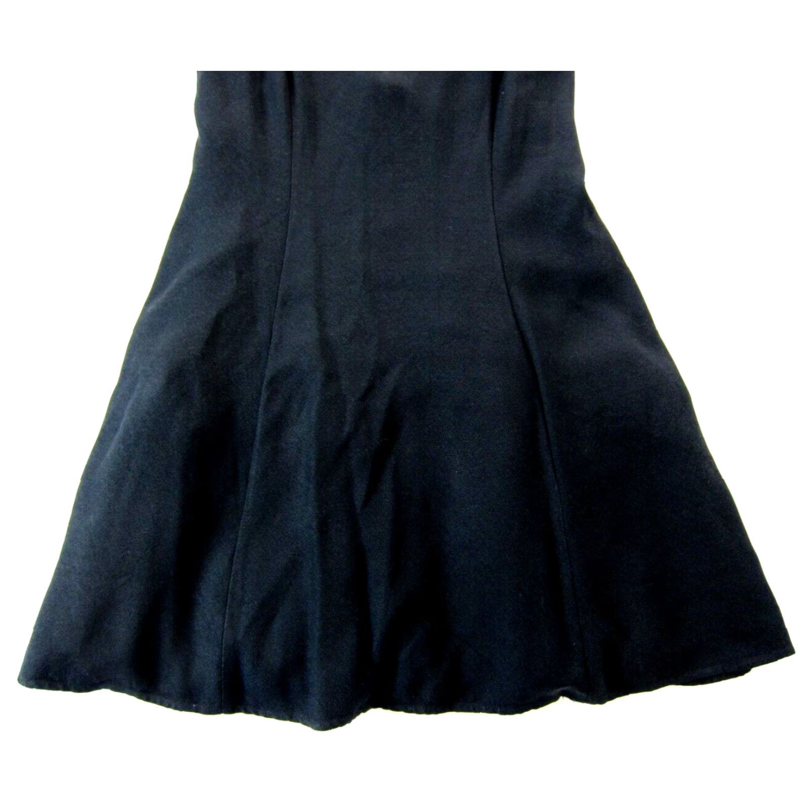 Vintage VINTAGE Brief Encounter Black Gold Spaghetti Strap Slip Party Cocktail Dress S Size S / US 4 / IT 40 - 8 Thumbnail