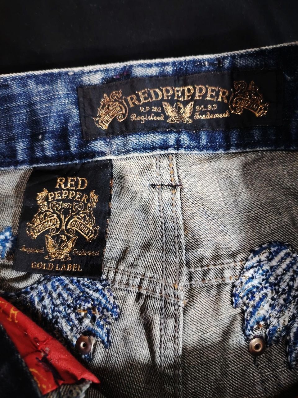 Japanese Brand Red Pepper Y2K Flare Distressed Jeans W30 (25) Size US 30 / EU 46 - 5 Thumbnail