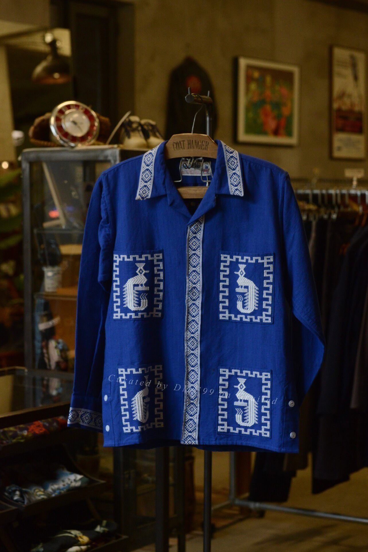 Vintage 1970s Vintage Mexican Embroidered Guayabera Jacket Size US M / EU 48-50 / 2 - 1 Thumbnail