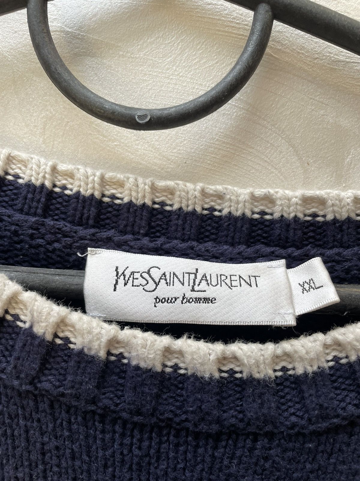 Vintage × Yves Saint Laurent Yves saint Laurent YSL vintage knit sweater Size US XXL / EU 58 / 5 - 7 Thumbnail