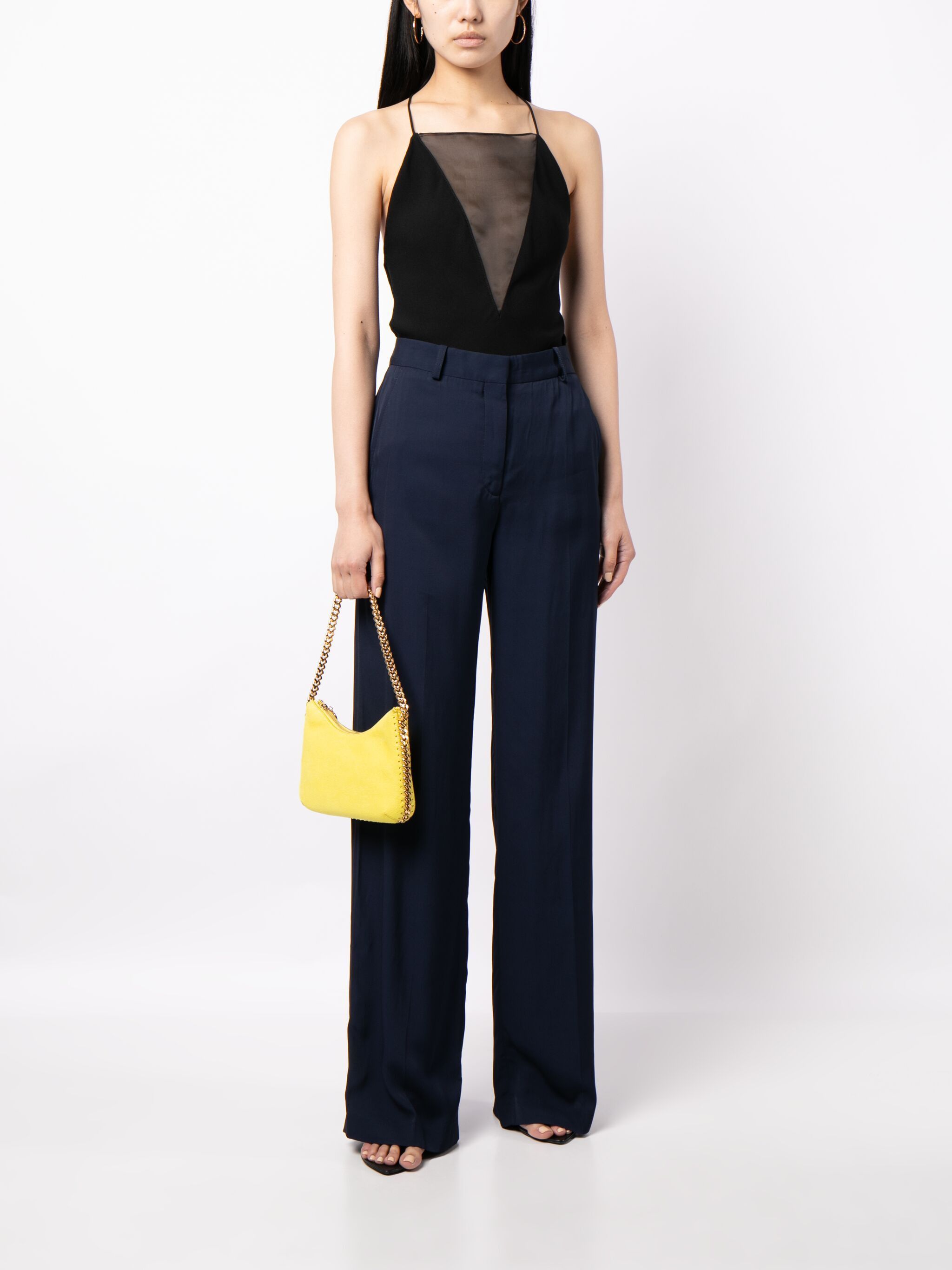 Stella McCartney o1s22i1n1024 Crepe Palazzo Pants in Blue Size 28" / US 6 / IT 42 - 2 Thumbnail