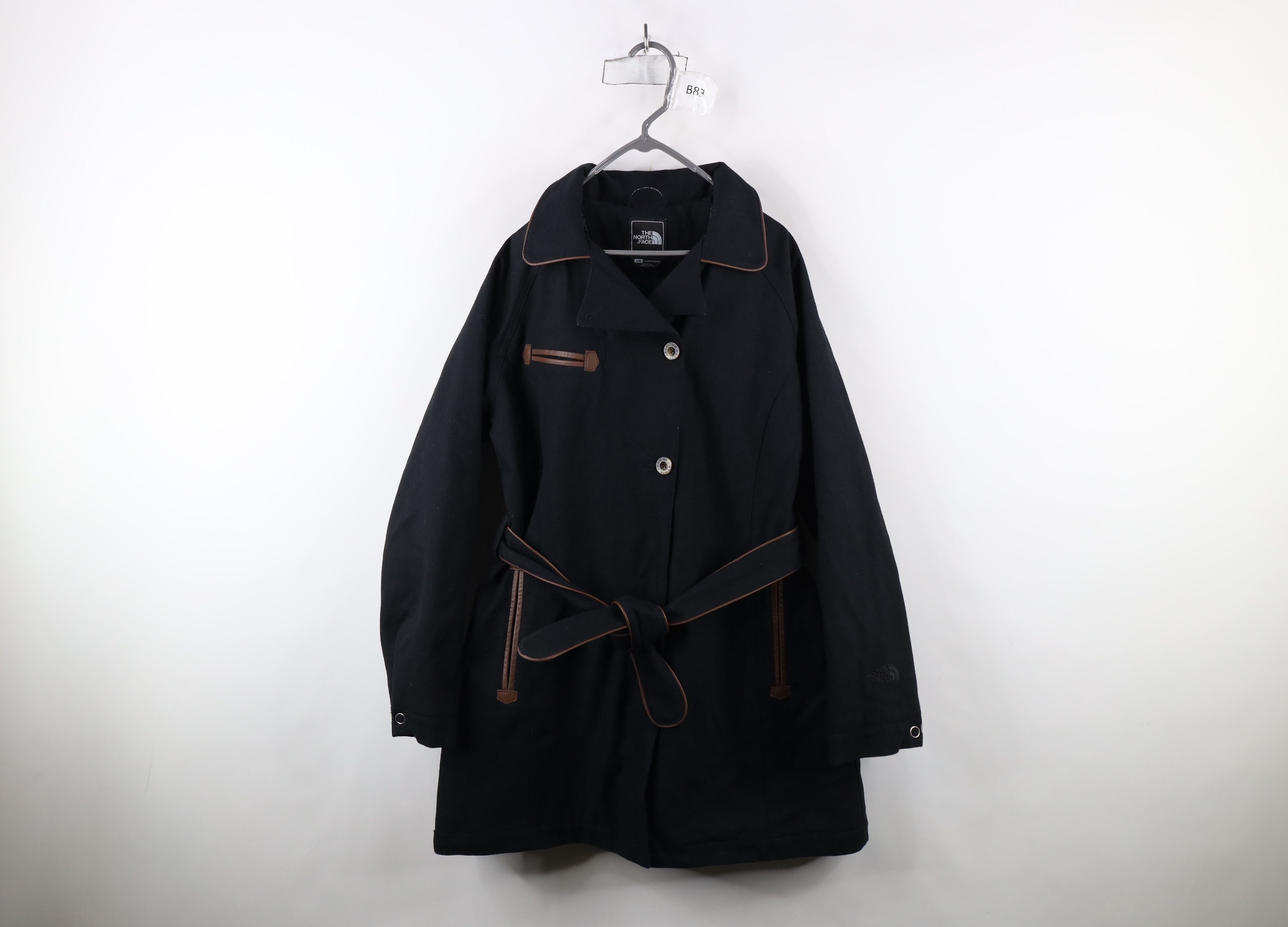 The North Face × Vintage The North Face Quilted Belted Herringbone Trench Coat Jacket Size L / US 10 / IT 46 - 1 Thumbnail