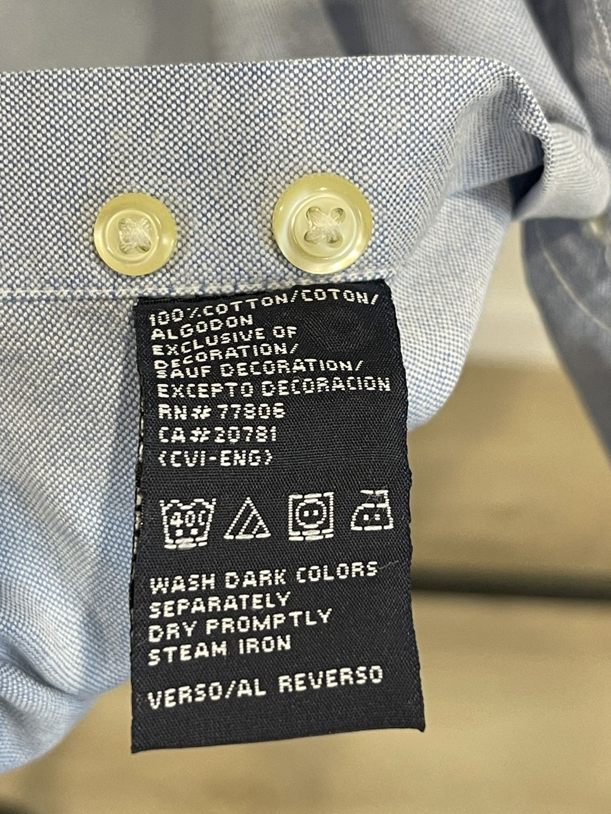 Tommy Hilfiger Vintage Tommy Hilfiger Oxford Shirt Blue Button Down Size M Size US M / EU 48-50 / 2 - 6 Thumbnail