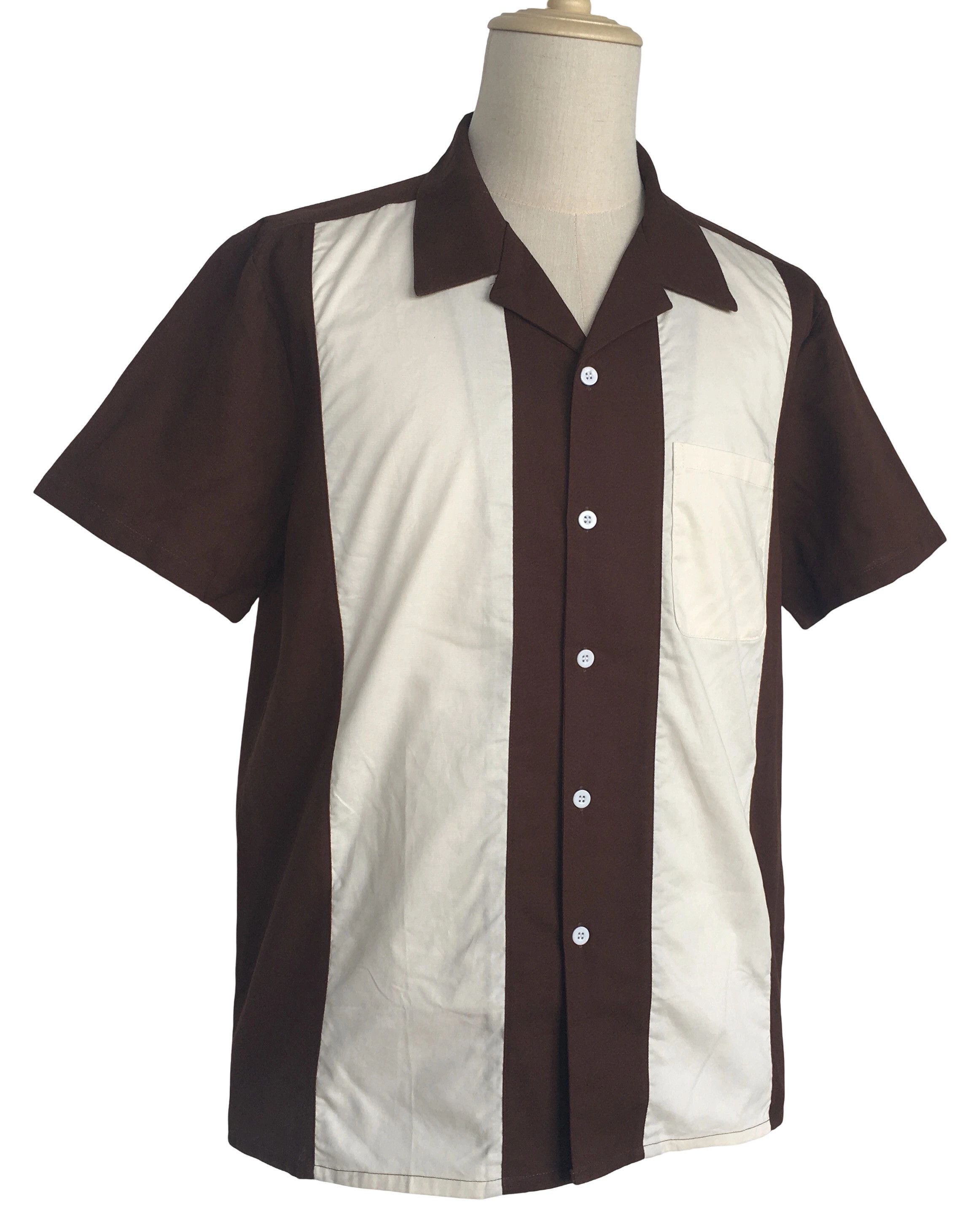 Other Vintage Style Western Shirts Bowling Shirts-brwon Size US XXL / EU 58 / 5 - 2 Thumbnail