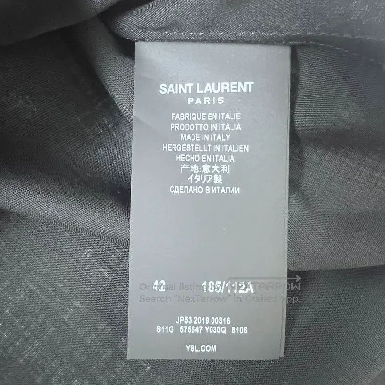 Saint Laurent Paris Saint Laurent Paris Silver Thread Moon Crescent Wind Organ Size M / US 6-8 / IT 42-44 - 5 Thumbnail
