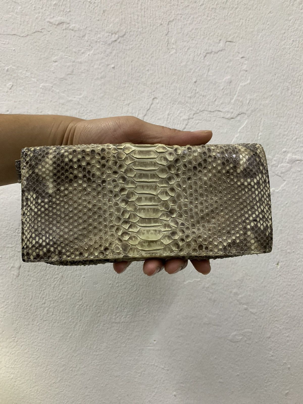 Leather Snake Skin Design Leather wallet Size ONE SIZE - 1 Thumbnail