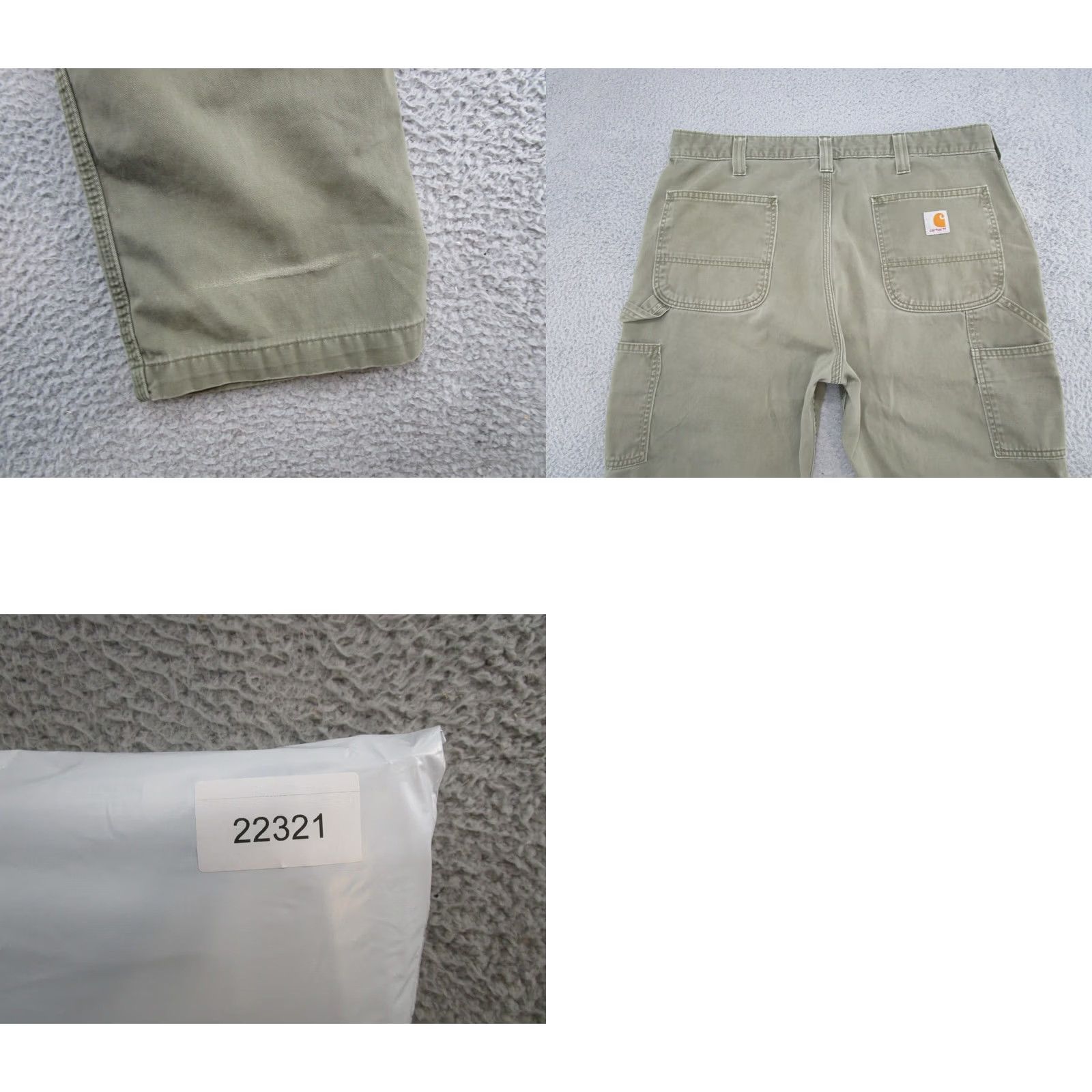 Carhartt VINTAGE Carhartt B324 ARG Relaxed Fit Carpenter Pants 38x30 Green Distressed Mens Jeans Pants Size US 38 / EU 54 - 9 Thumbnail
