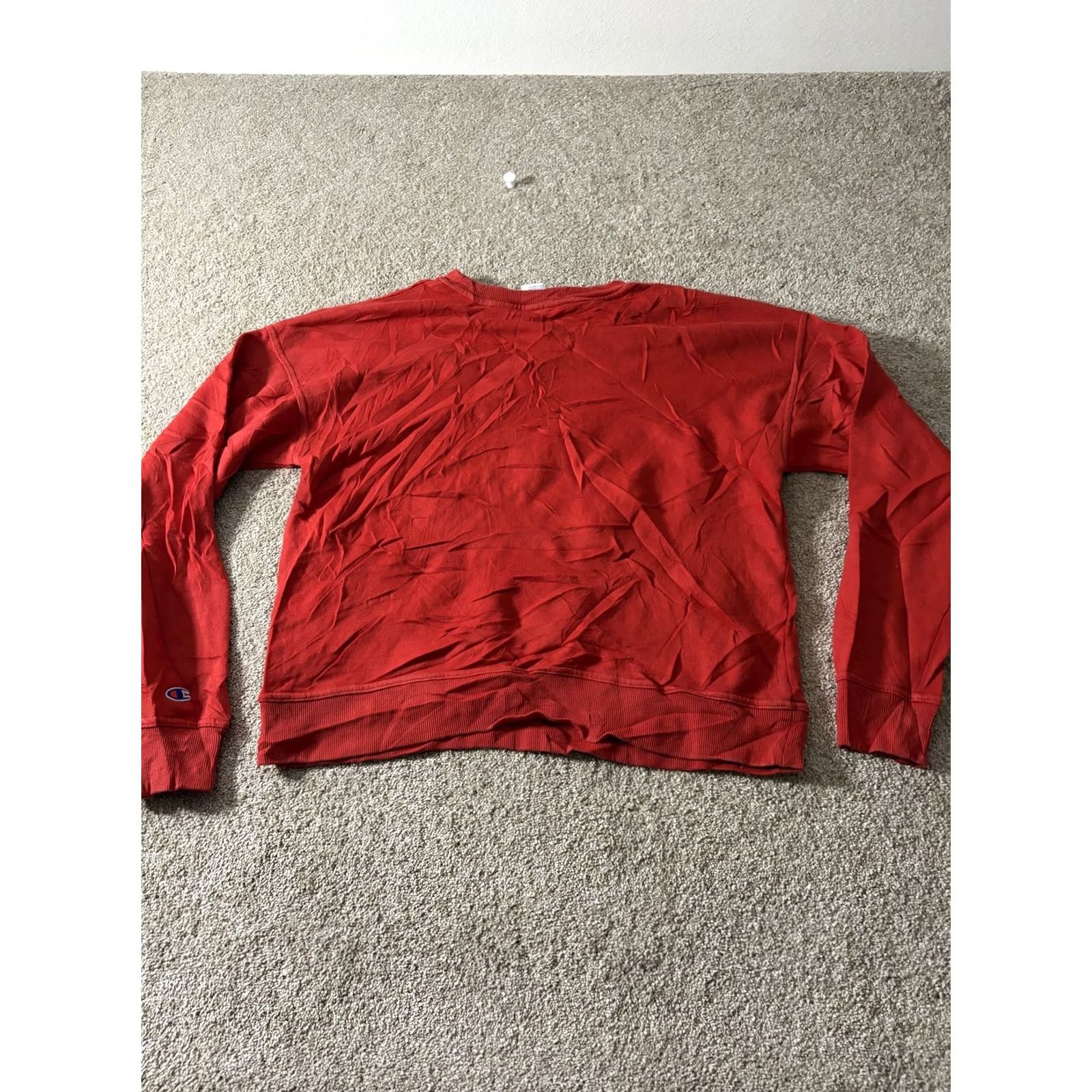 Champion Champion Sweatshirt Mens Small Red Fleece Pullover Crewneck Graphic Logo Size US S / EU 44-46 / 1 - 8 Thumbnail