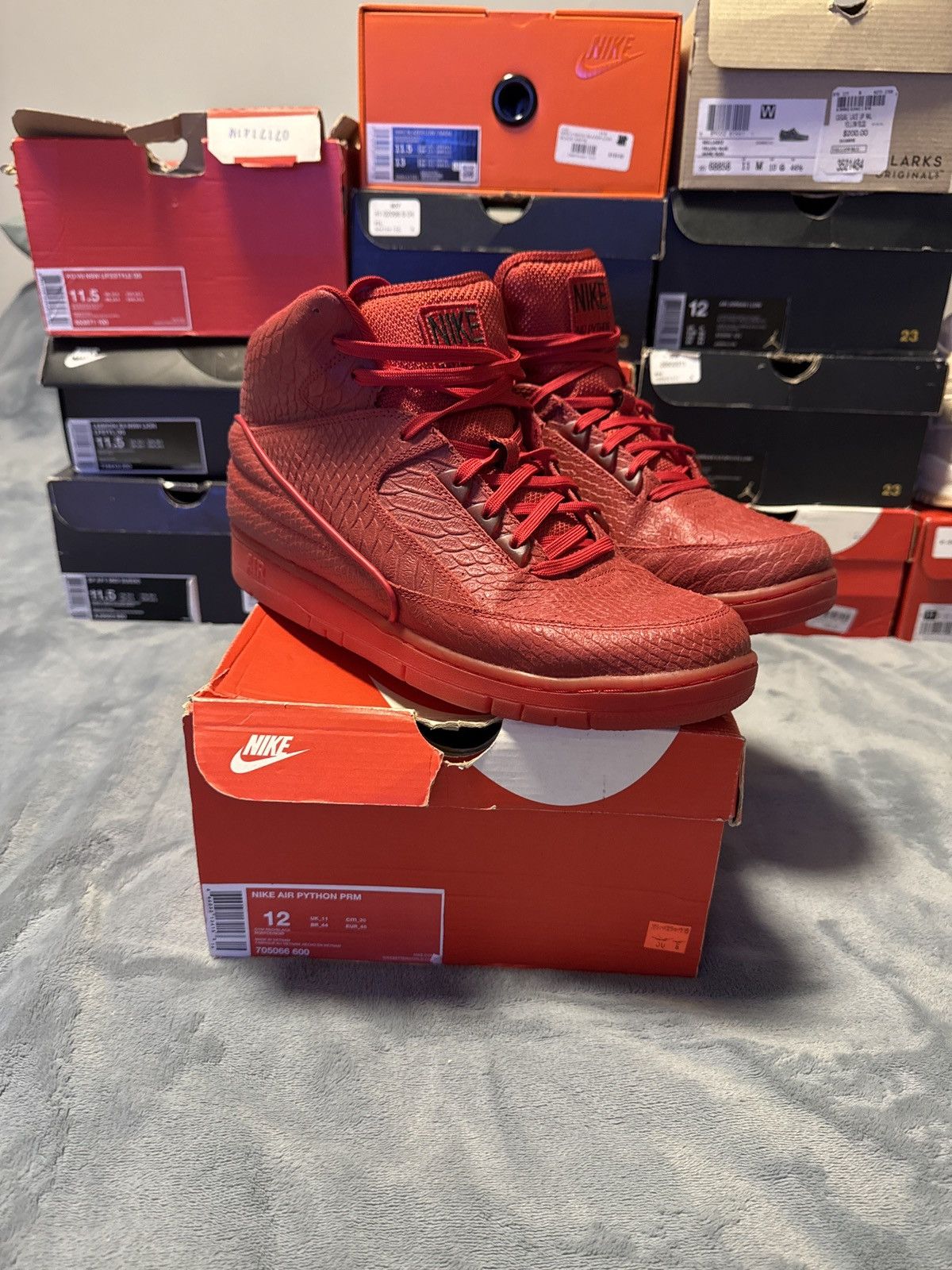 Nike Nike Air Python PRM ‘Red October’ Size US 12 / EU 45 - 1 Thumbnail