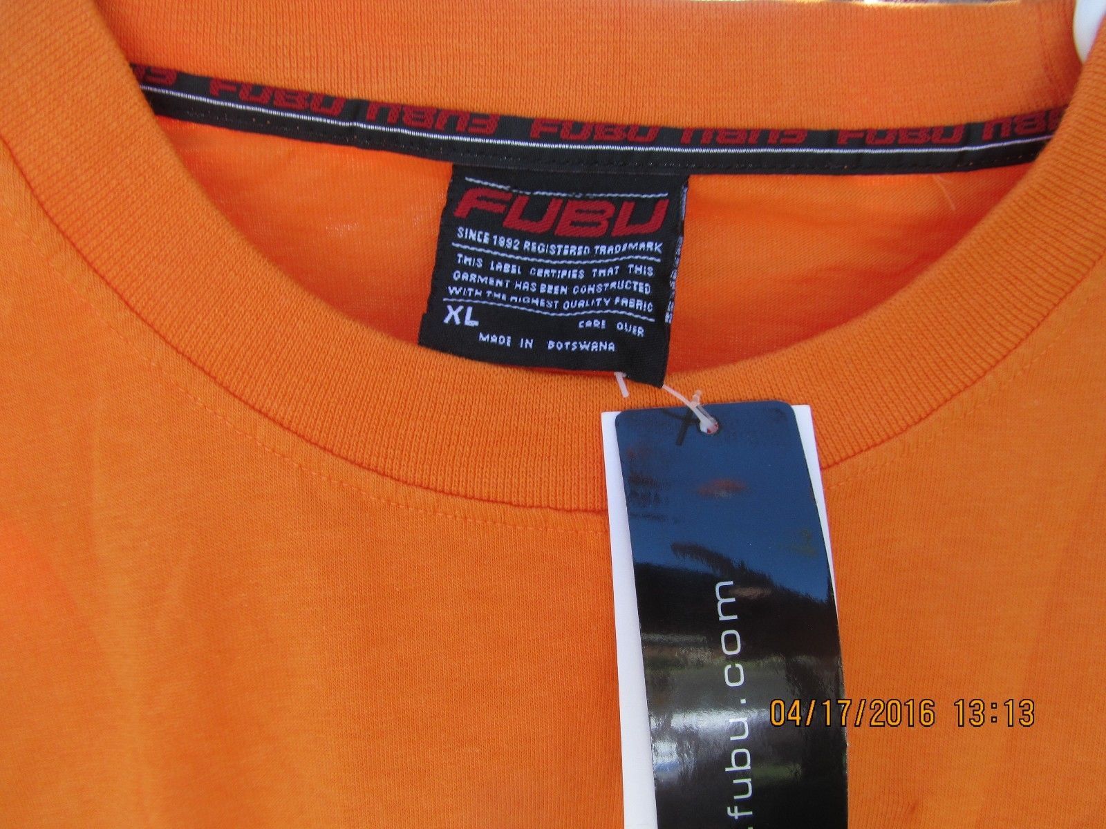 Fubu FUBU jersey, orange, vintage hip hop t-shirt, 90s hip hop XL Size US XL / EU 56 / 4 - 2 Thumbnail