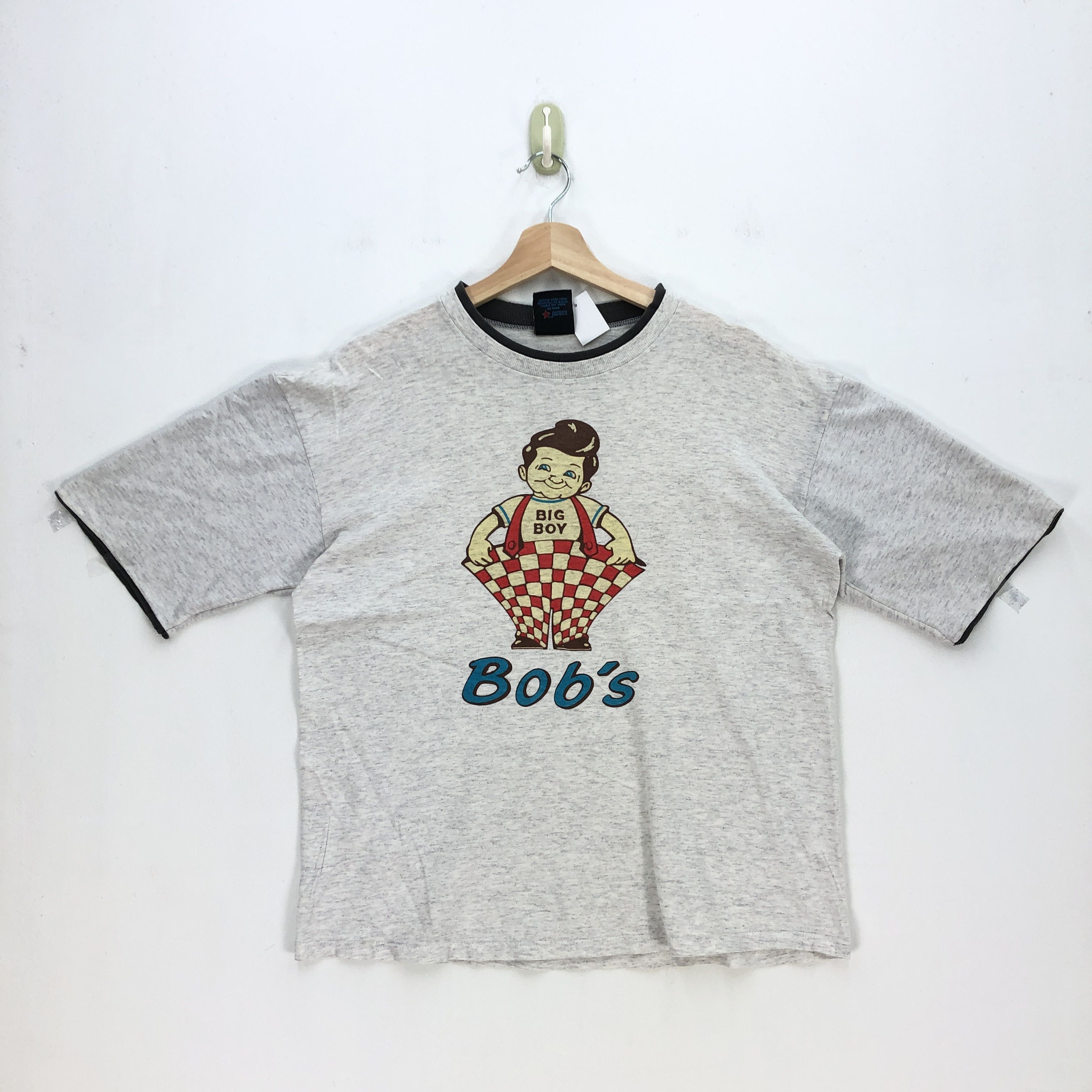 Vintage Vintage 90s Big Boy Bob T Shirt Vintage Novelty Cafe Tees Size US M / EU 48-50 / 2 - 1 Thumbnail