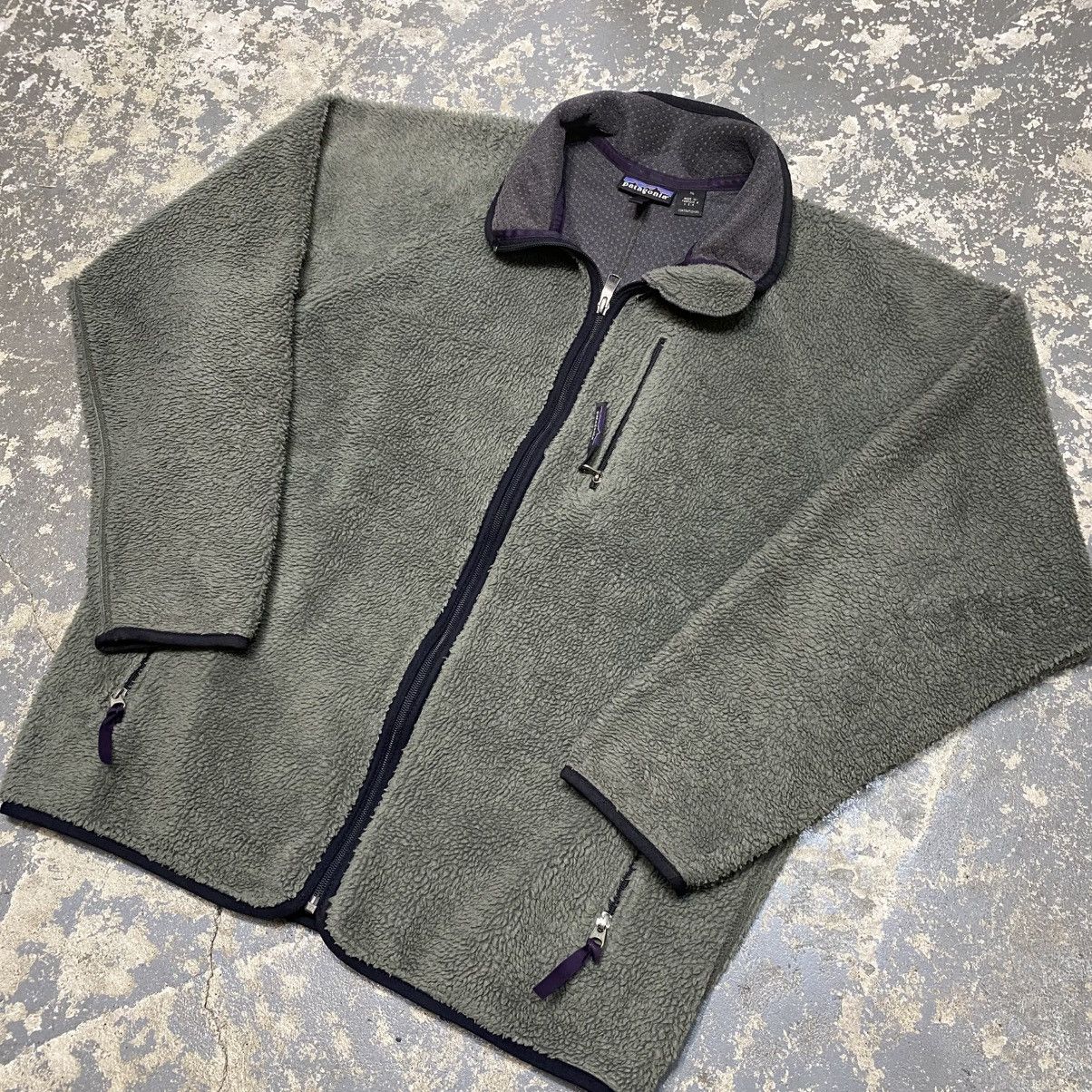 Patagonia × Vintage Vintage Patagonia Deep Pile Retro X Zip Up Fleece Sweater Size US XL / EU 56 / 4 - 2 Thumbnail