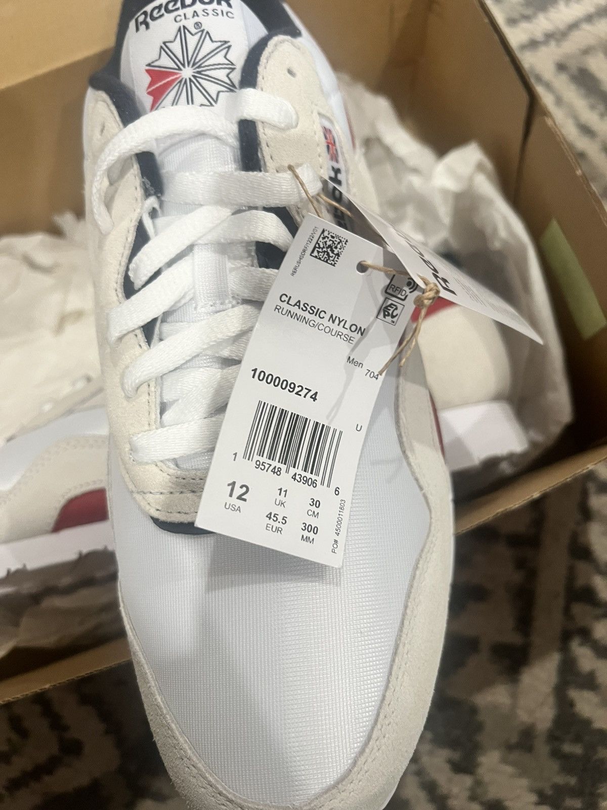 Reebok Reebok Classics White Blue Size US 12 / EU 45 - 6 Thumbnail