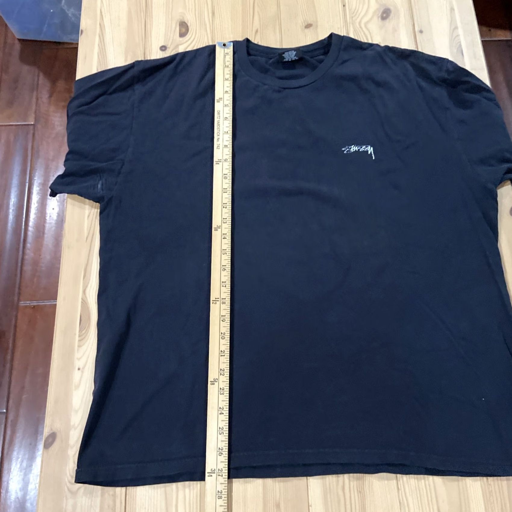 Vintage VINTAGE Stussy Shirt Mens XL Black Floral No.1 Special Guest Logo Crew Neck Short Sleeve Regular T-Shirt Size US XL / EU 56 / 4 - 7 Thumbnail