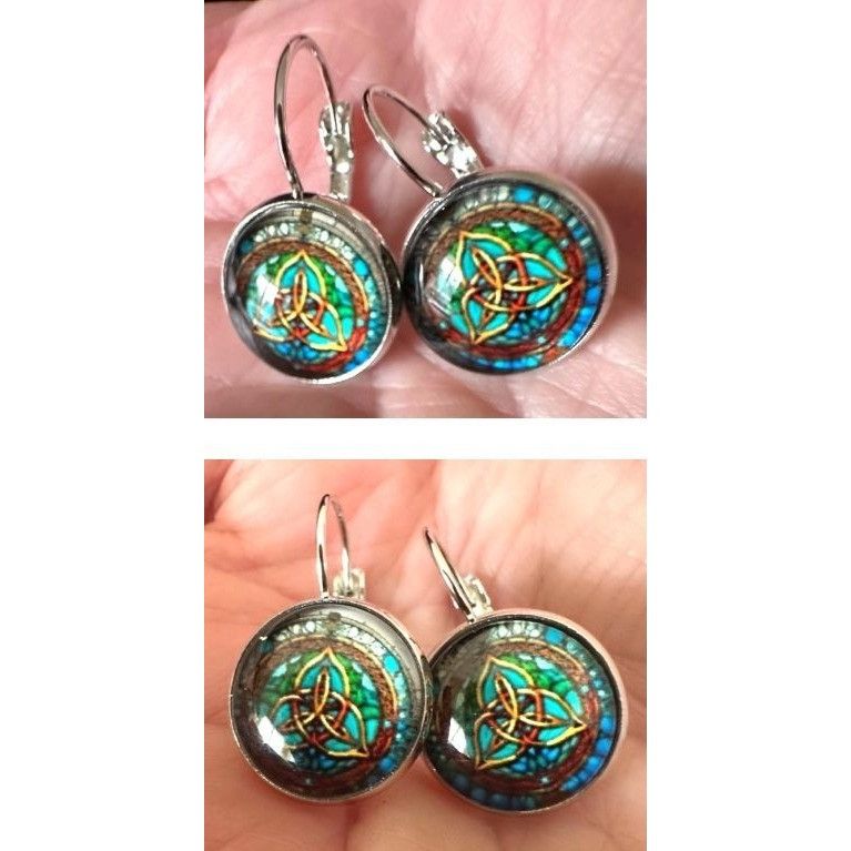 Handmade Celtic Knot Earrings Irish Dancing Girl Parade Trinity Symbo Size ONE SIZE - 5 Thumbnail