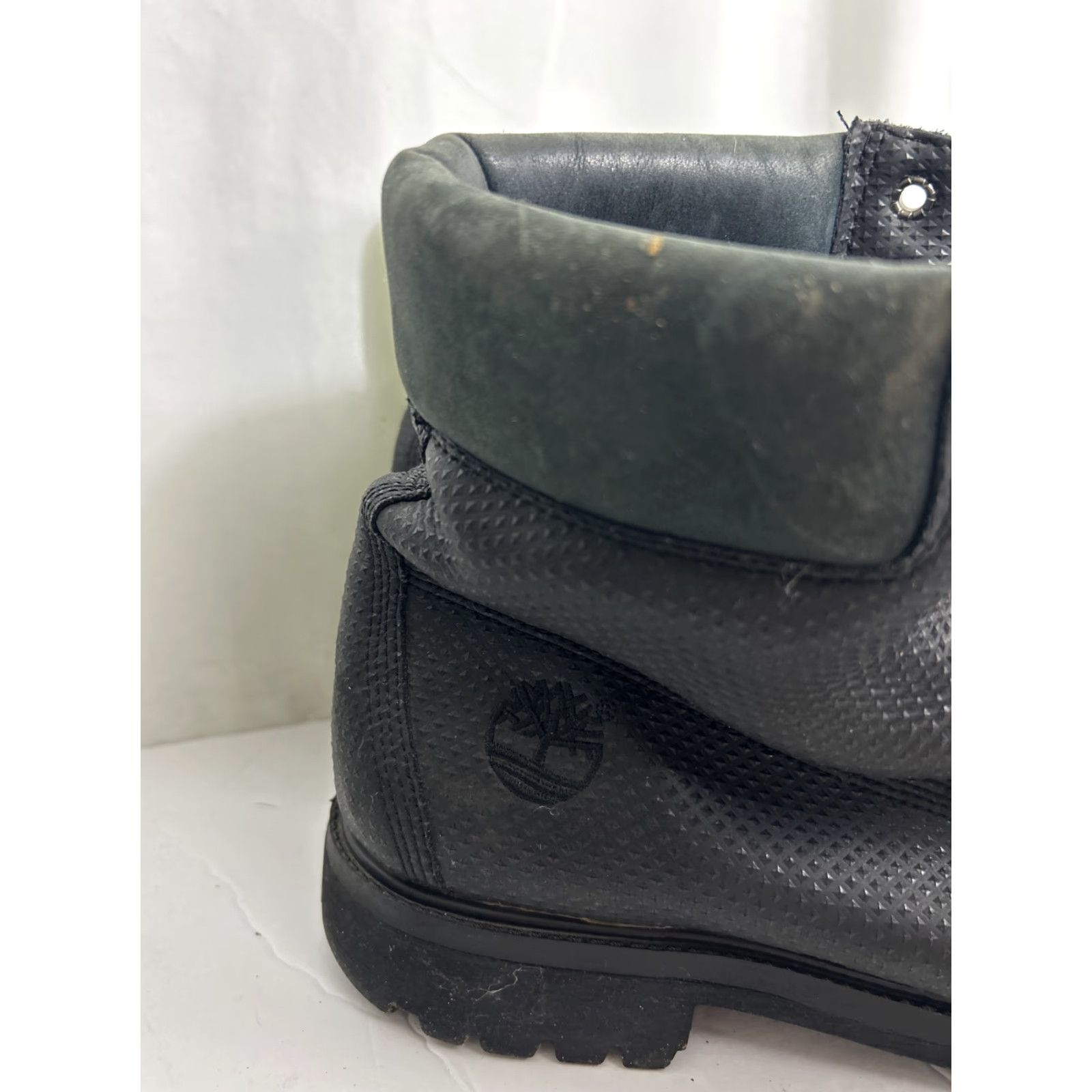 Timberland Timberland Mens Boot 11 Leather Black 6 Inch Textured Lace Up Premium Combat Mens Size US 11 / EU 44 - 3 Thumbnail