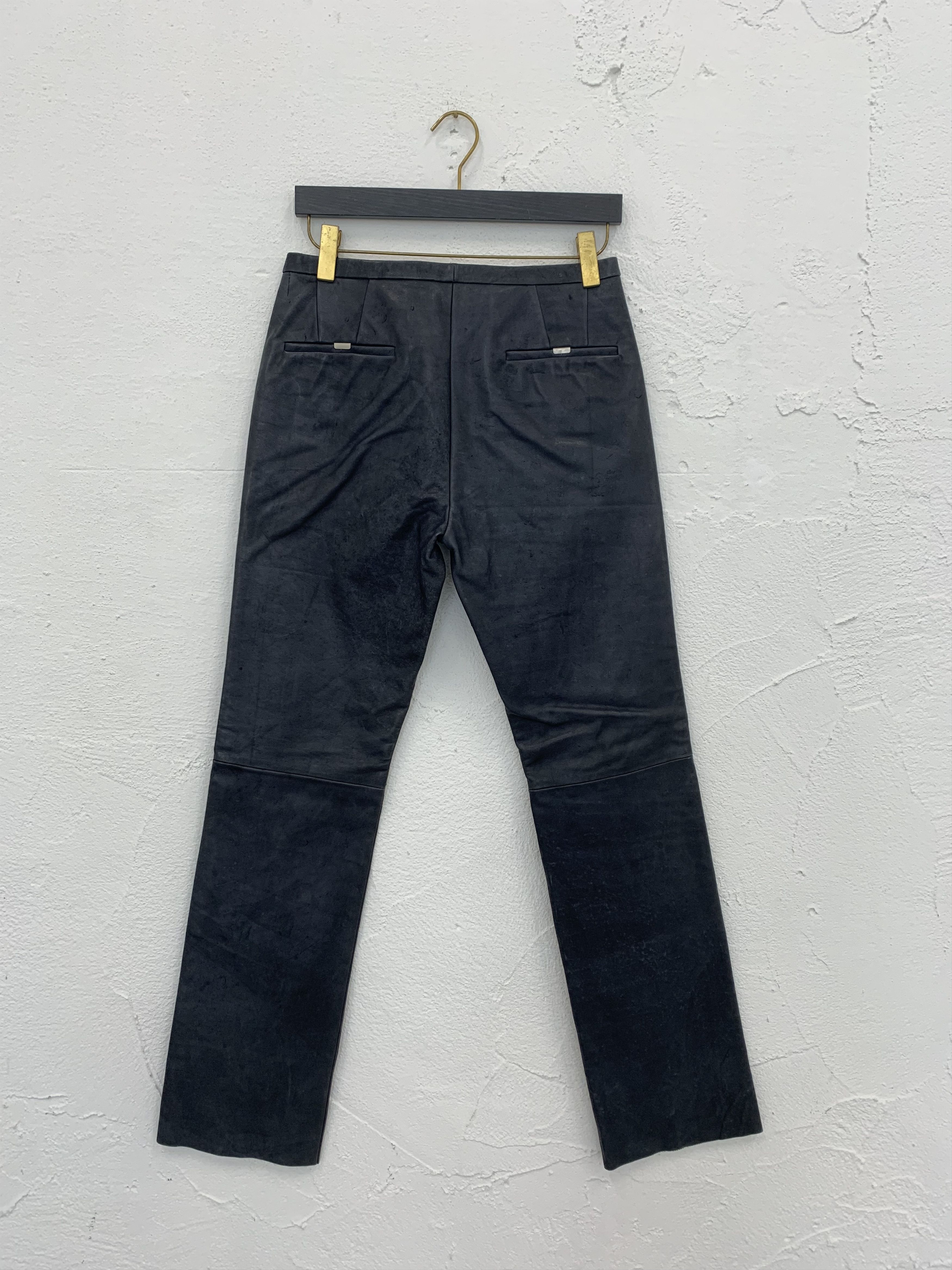 Carol Christian Poell SAMPLE CAROL CHRISTIAN POELL FALL 00 01 LEATHER PANTS Size US 34 / EU 50 - 4 Thumbnail