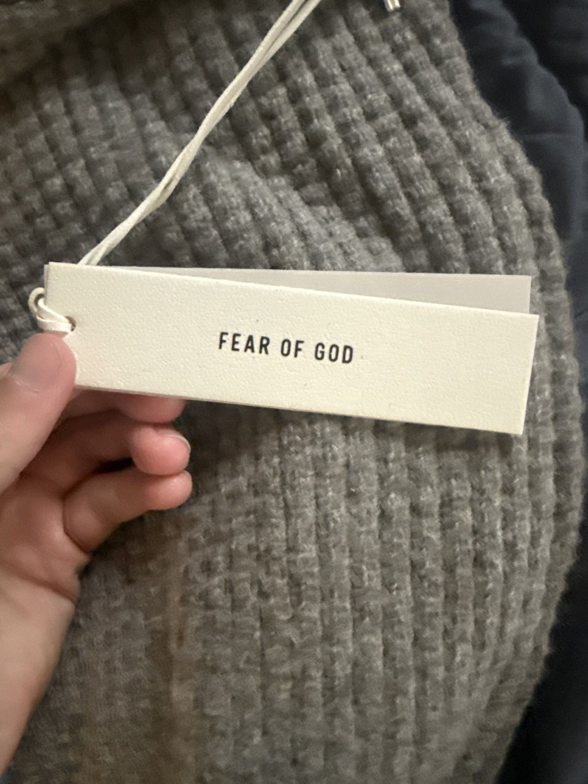 Essentials Essentials Fear of god Waffle Knit Hoodie Size US S / EU 44-46 / 1 - 6 Thumbnail
