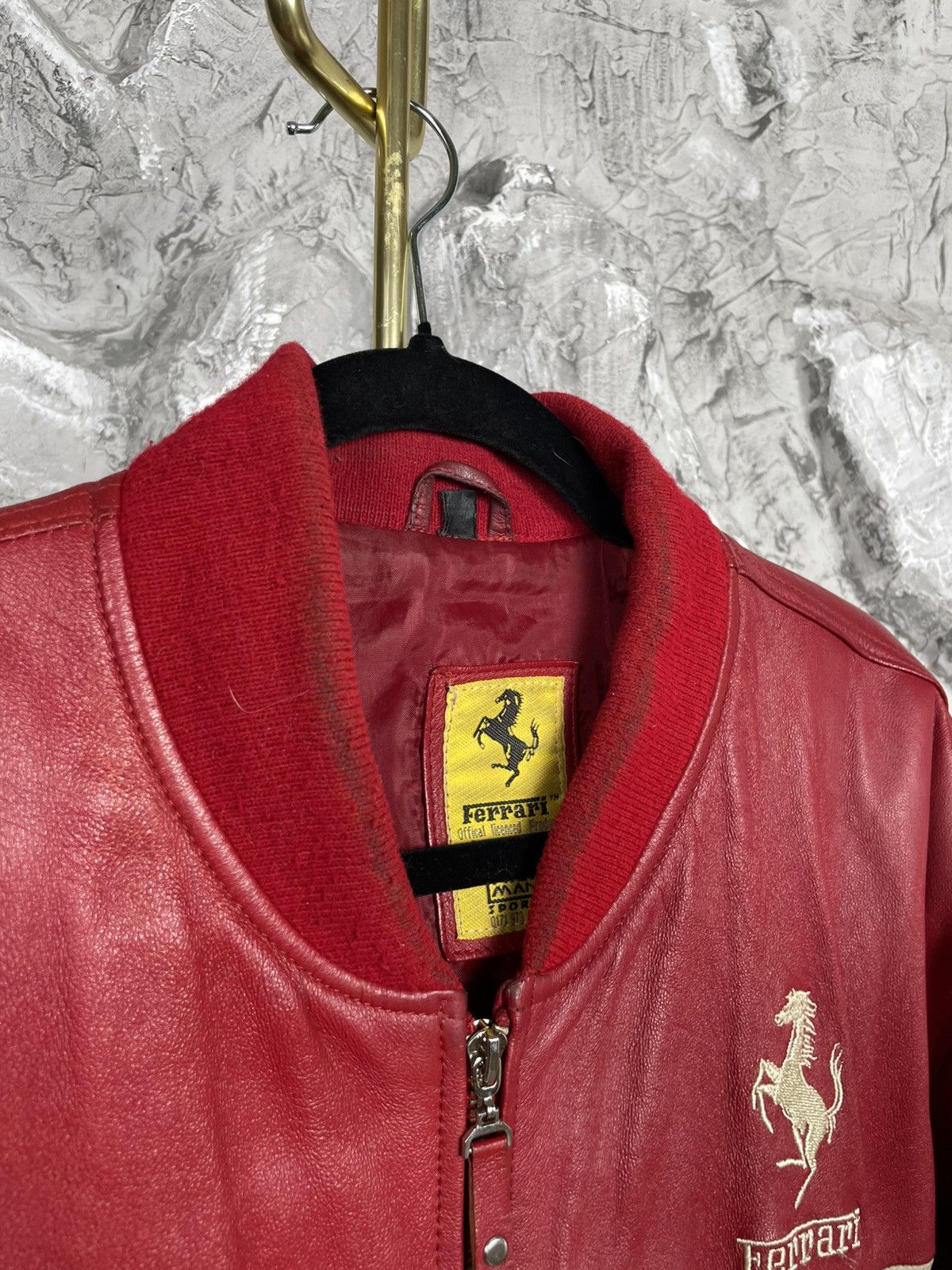 Ferrari Vintage Ferrari 1996 Formula 1 Rare Moto Leather Jacket Y2K Size US XL / EU 56 / 4 - 15 Thumbnail