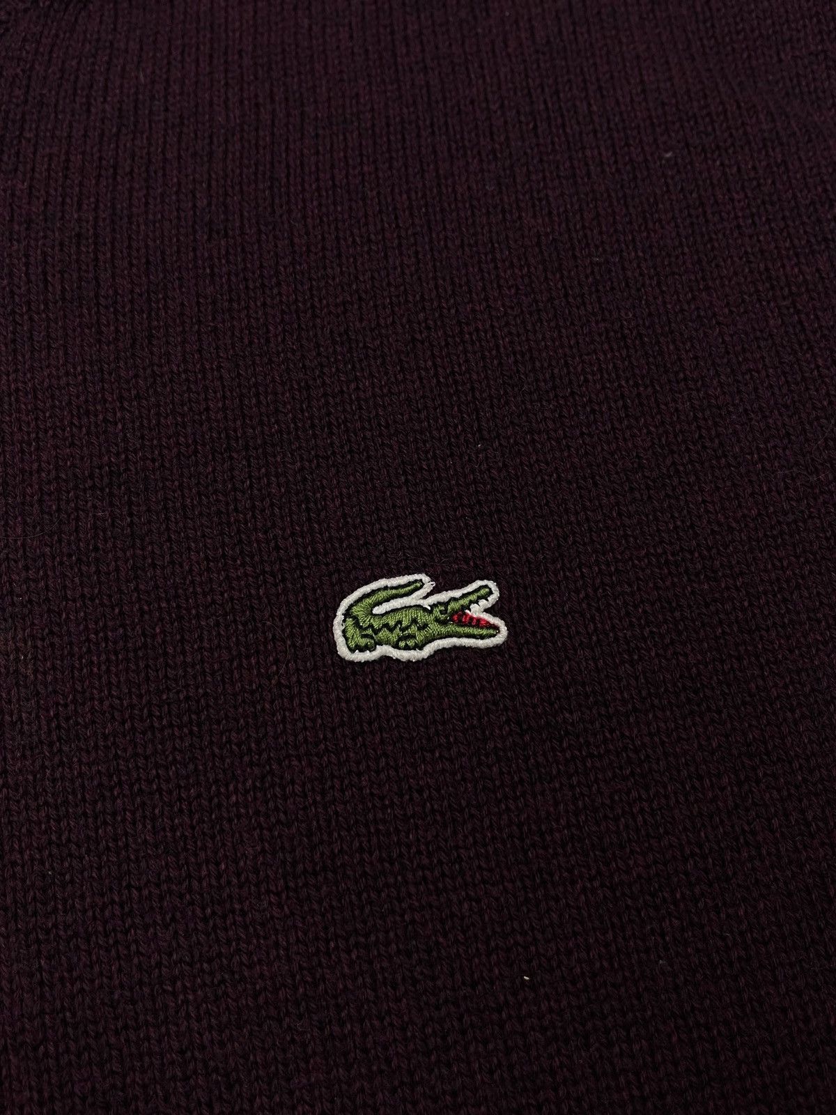 Lacoste Vintage Lacoste Sweater Burgundy Y2K Size US M / EU 48-50 / 2 - 5 Thumbnail