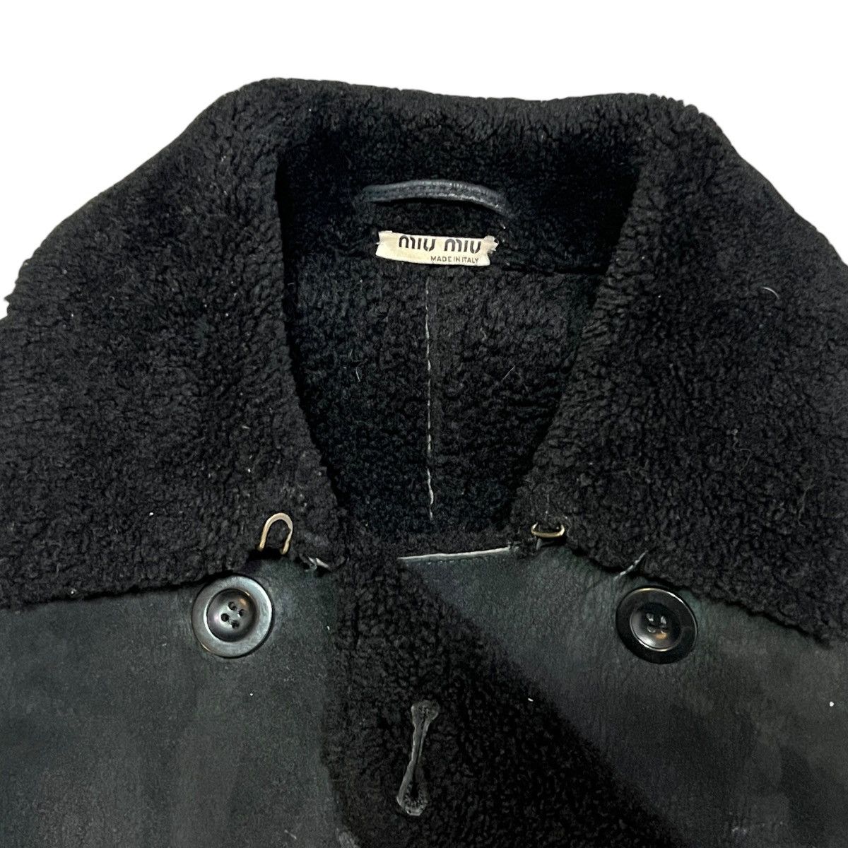 Miu Miu MIU MIU Shearling Bore Mouton Double Breasted Long Coat 40 Size M / US 6-8 / IT 42-44 - 4 Thumbnail