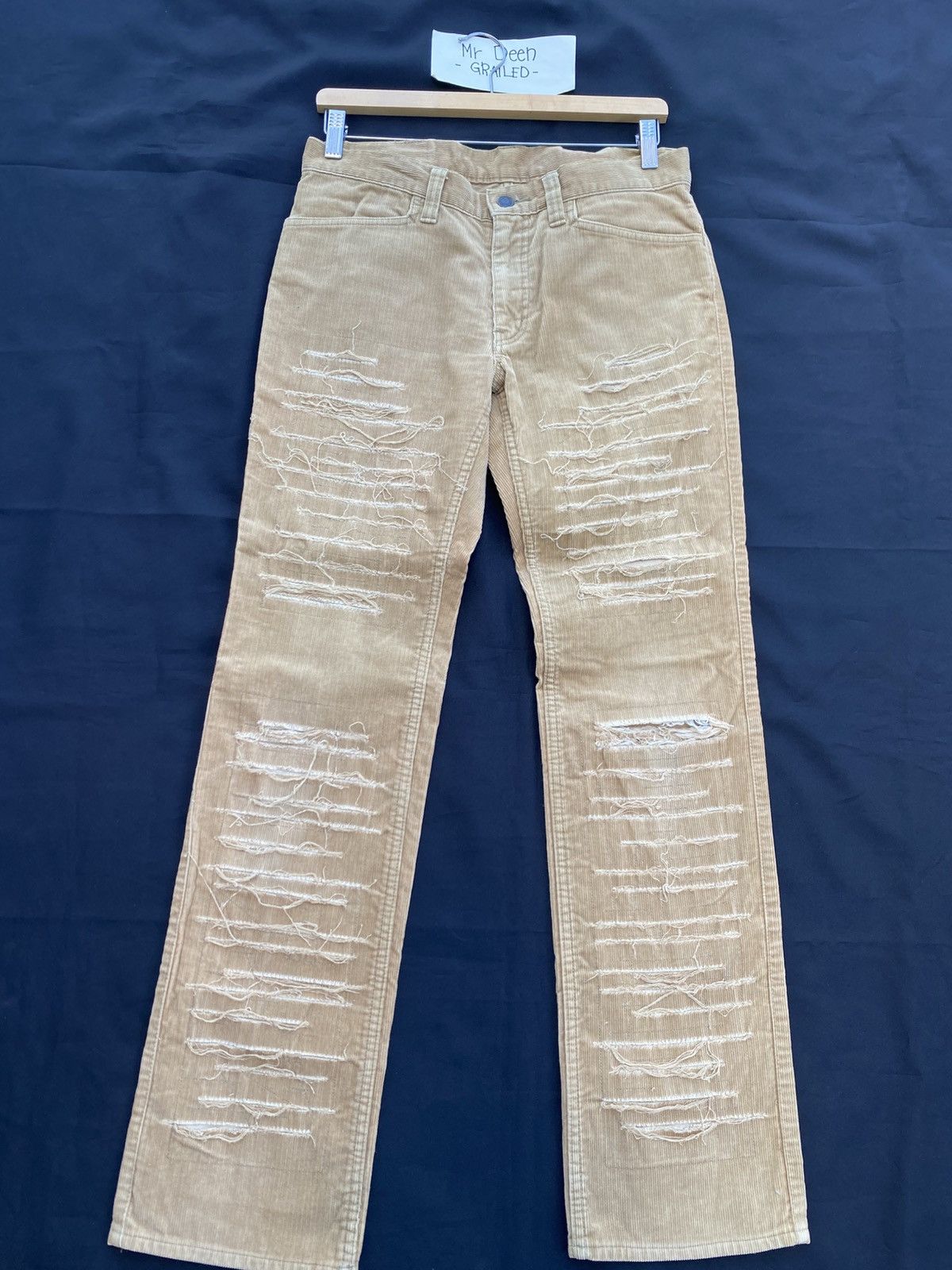 Hysteric Glamour Rare Vintage Hysteric Glamour distressed corduroy pant Size US 31 - 4 Thumbnail