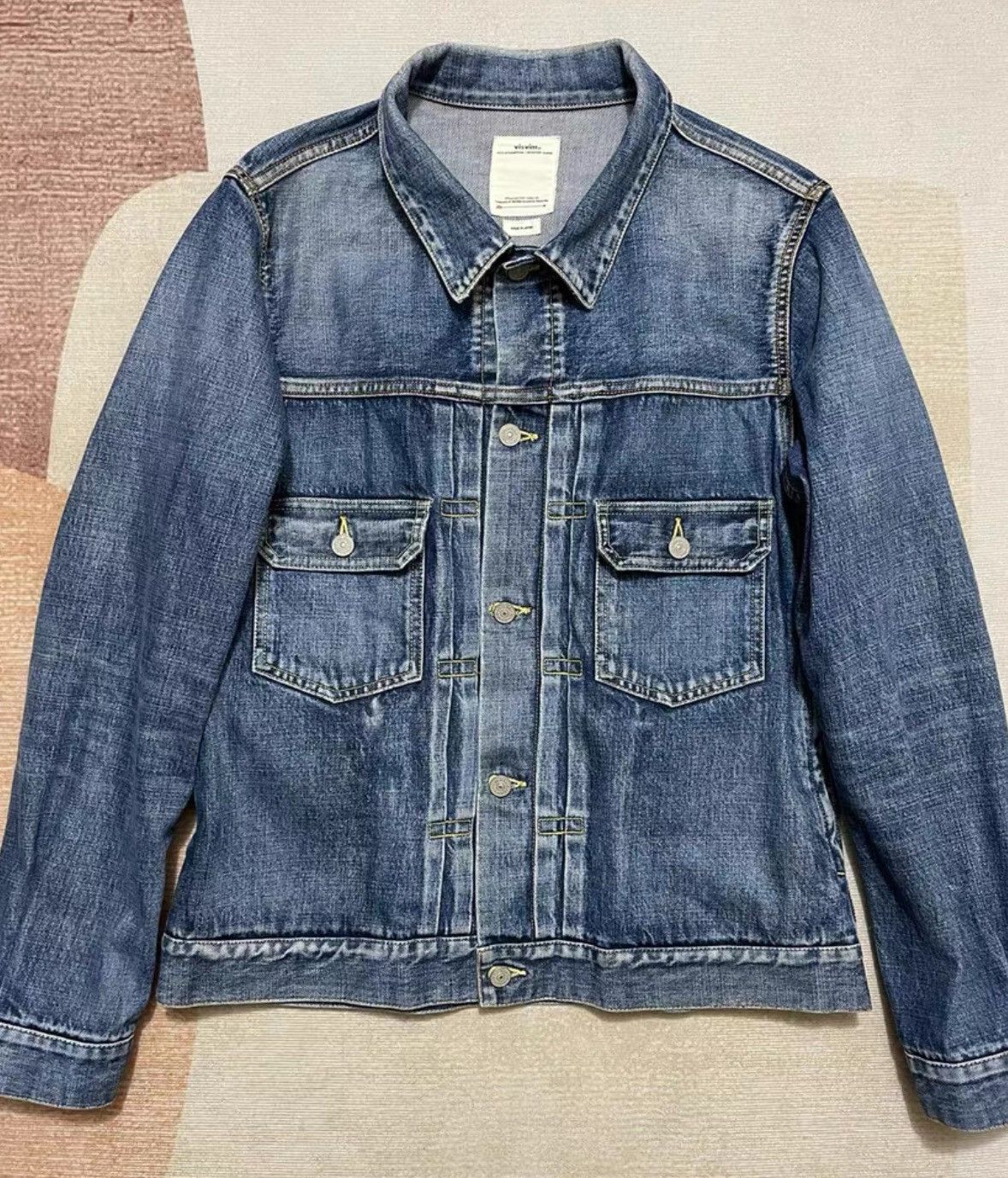 image of Visvim Visvim 20Aw 101 Wash Jeans Jacket in Blue, Men's (Size XL)