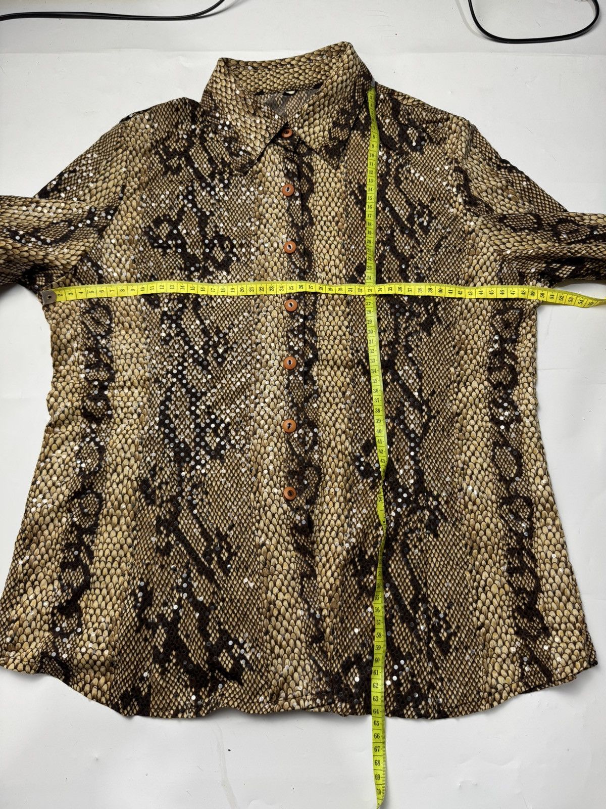 If Six Was Nine × Japanese Brand × Le Grande Bleu (L.G.B.) Japanese Python Snake Button Shirt Size US M / EU 48-50 / 2 - 10 Thumbnail