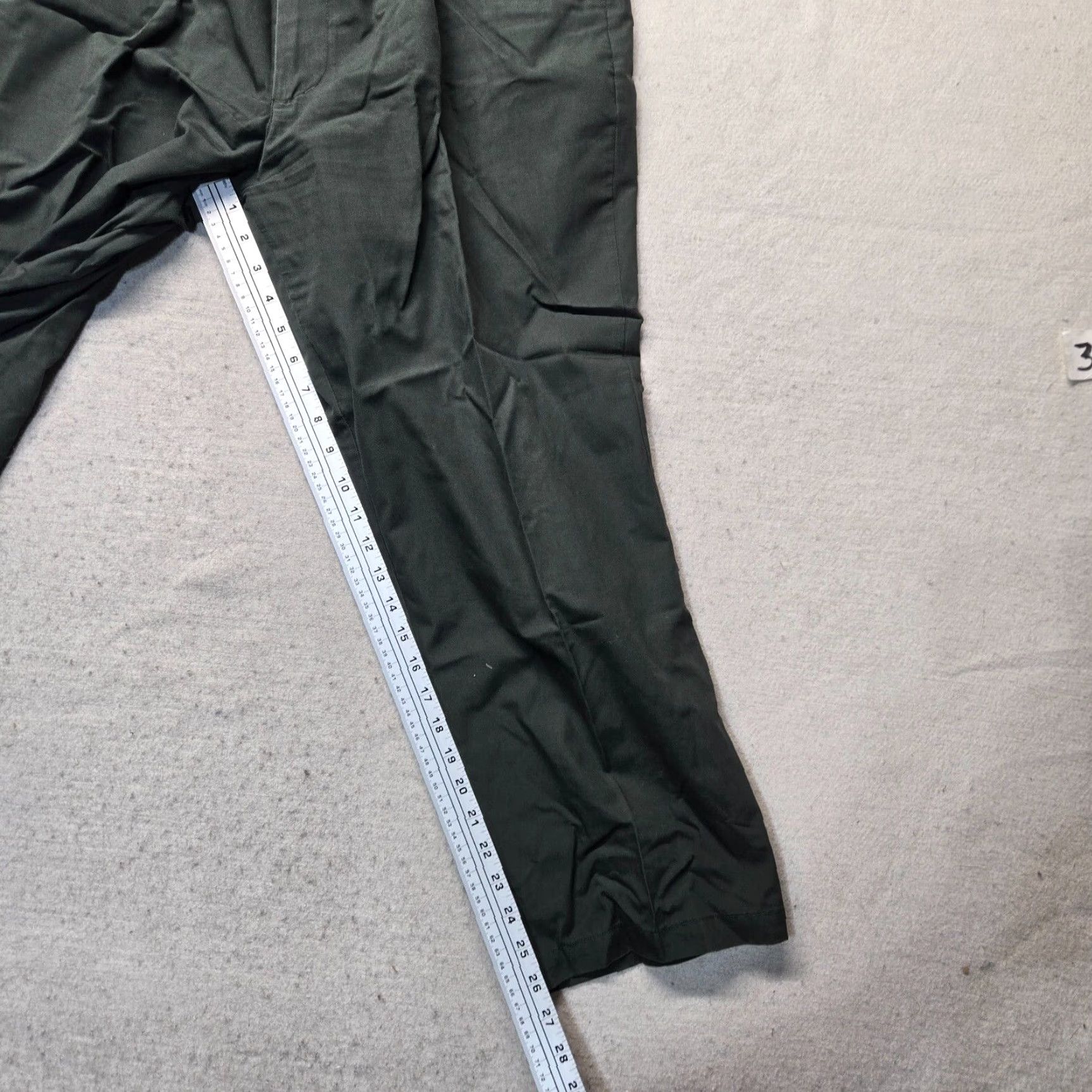 Camel VINTAGE Caribbean Joe Dress Pants Men's 42 Green Rayon-Blend Pleated Cuffed Front Zip 30" Inseam Adult Mens Pants Size US 42 / EU 58 - 7 Thumbnail