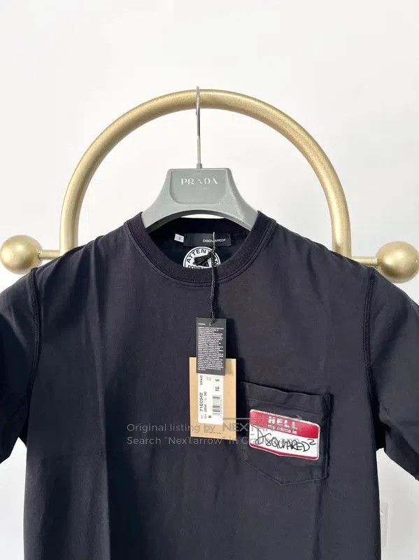Dsquared2 DSQUARED2 Black Cotton Short Sleeve T-Shirt . Size US S / EU 44-46 / 1 - 3 Thumbnail