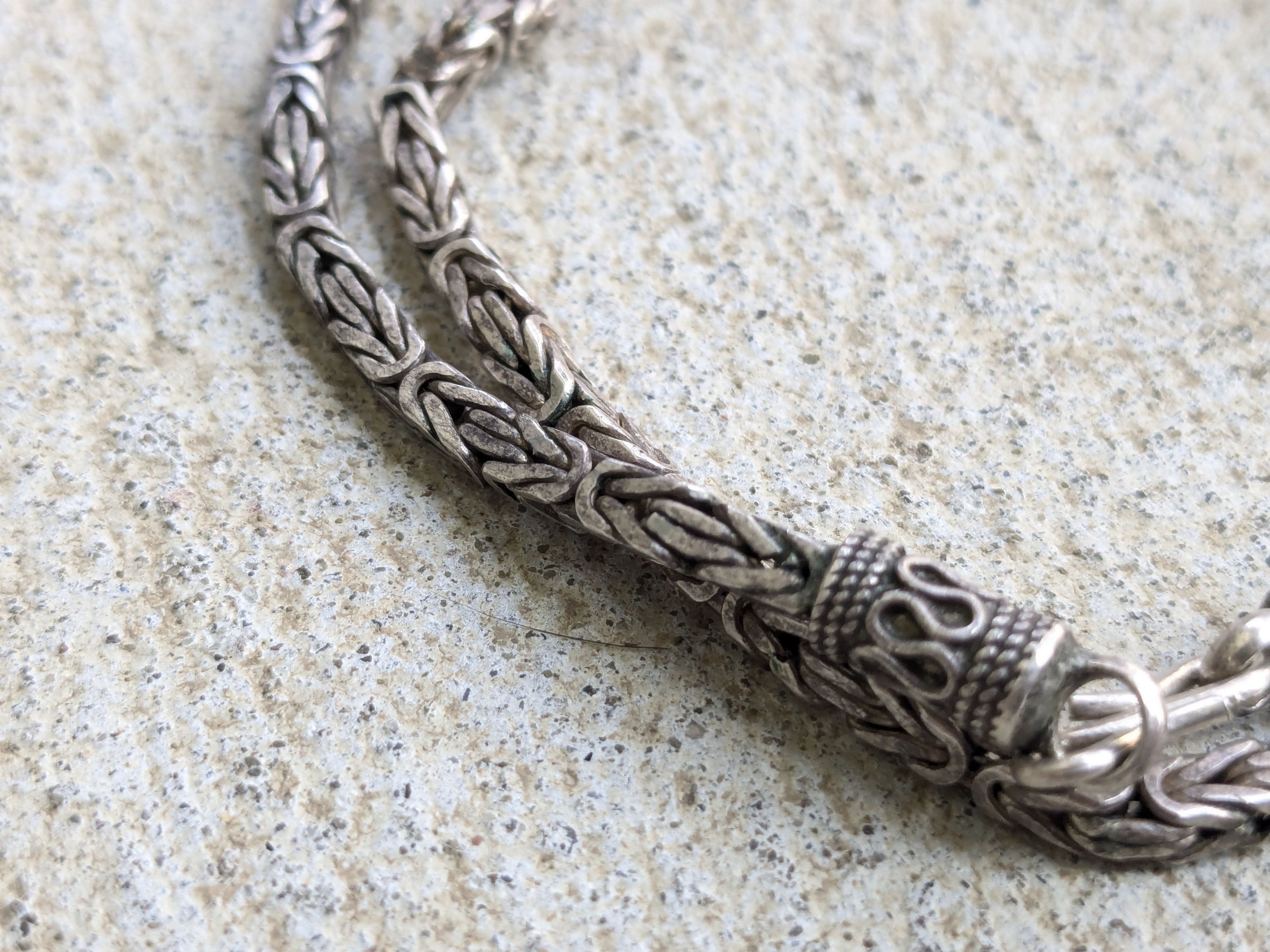 Other Byzantine Silver Choker Necklace 18" Size ONE SIZE - 8 Thumbnail