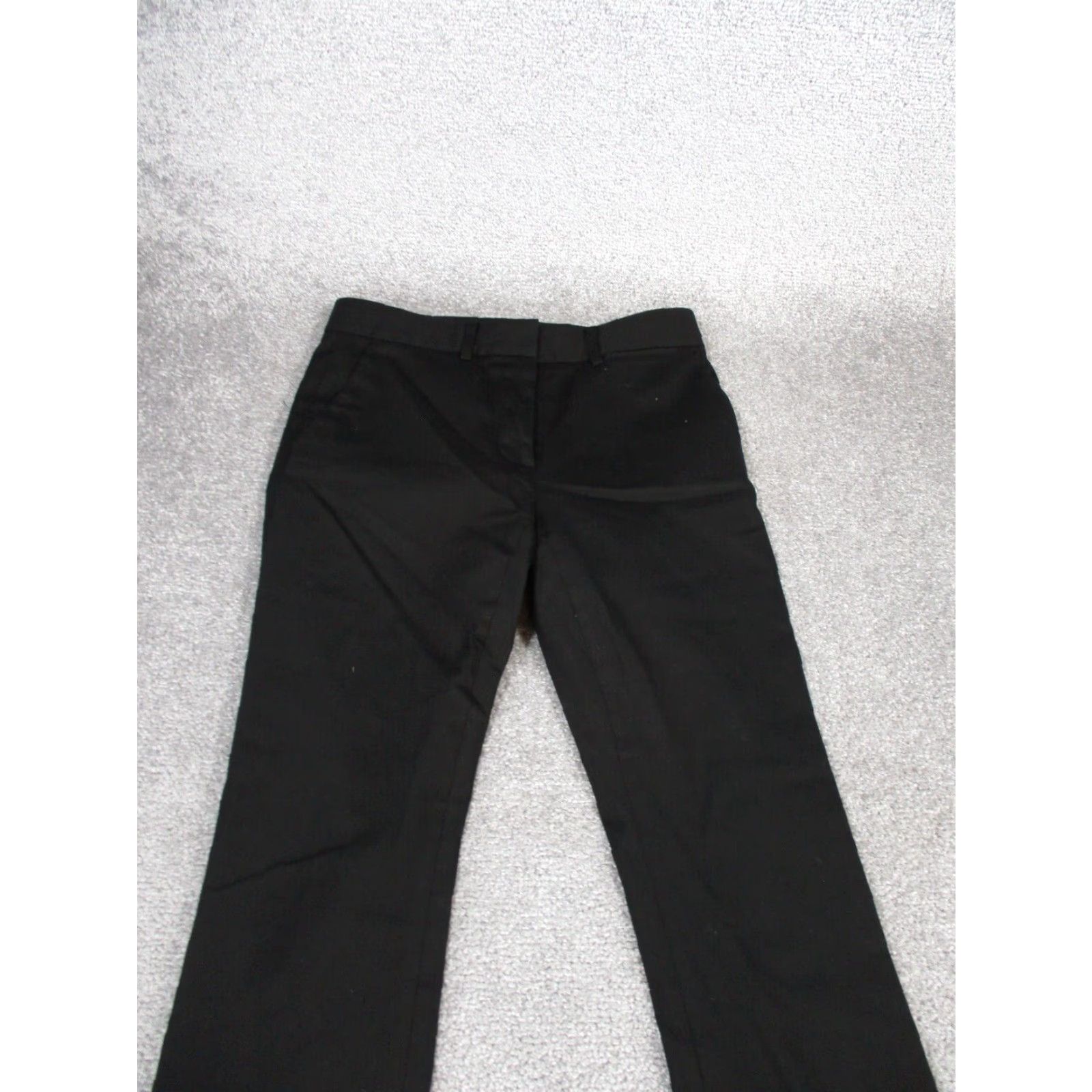 Frame VINTAGE FRAME Dress Pants Womens Size 2 Black Slim Straight Cotton Spandex Twill 90s Womens Size 26" / US 2 / IT 38 - 2 Thumbnail