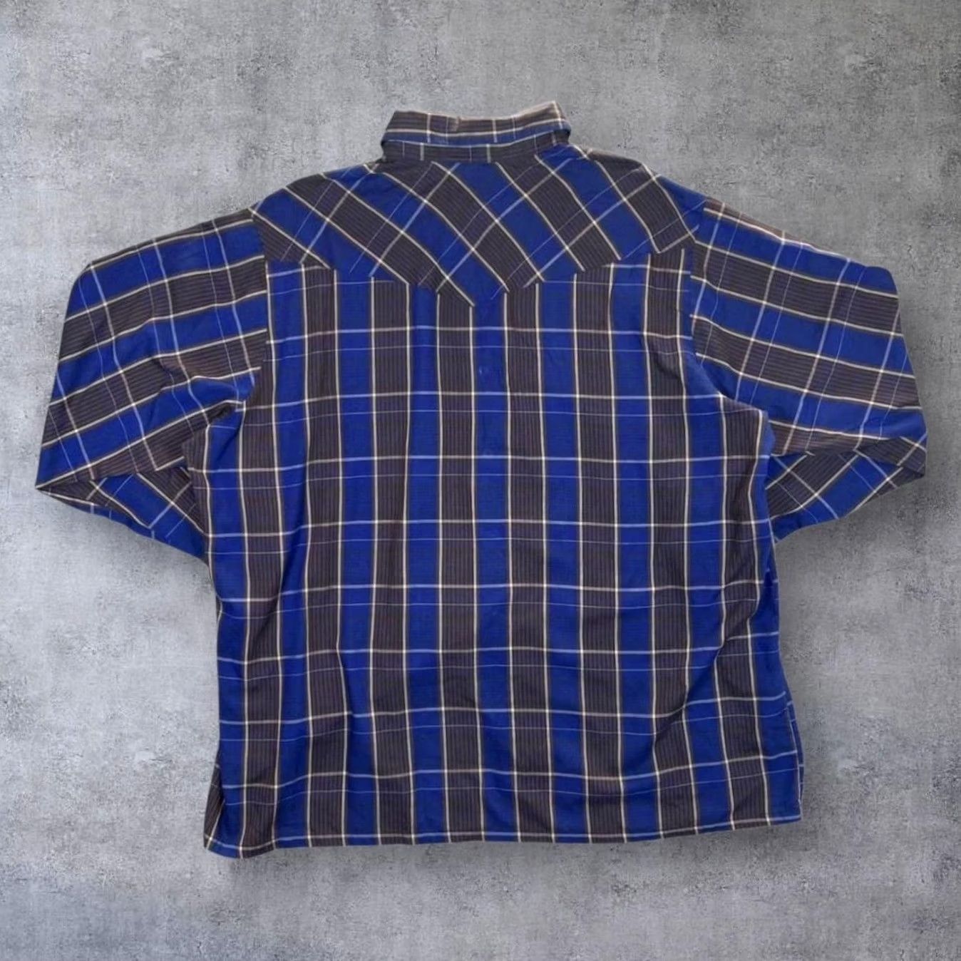 Vintage VINTAGE Rancher Westernwear Check Popper Long Sleeve Cowboy Western Shirt XXL Men Size US XXL / EU 58 / 5 - 2 Thumbnail