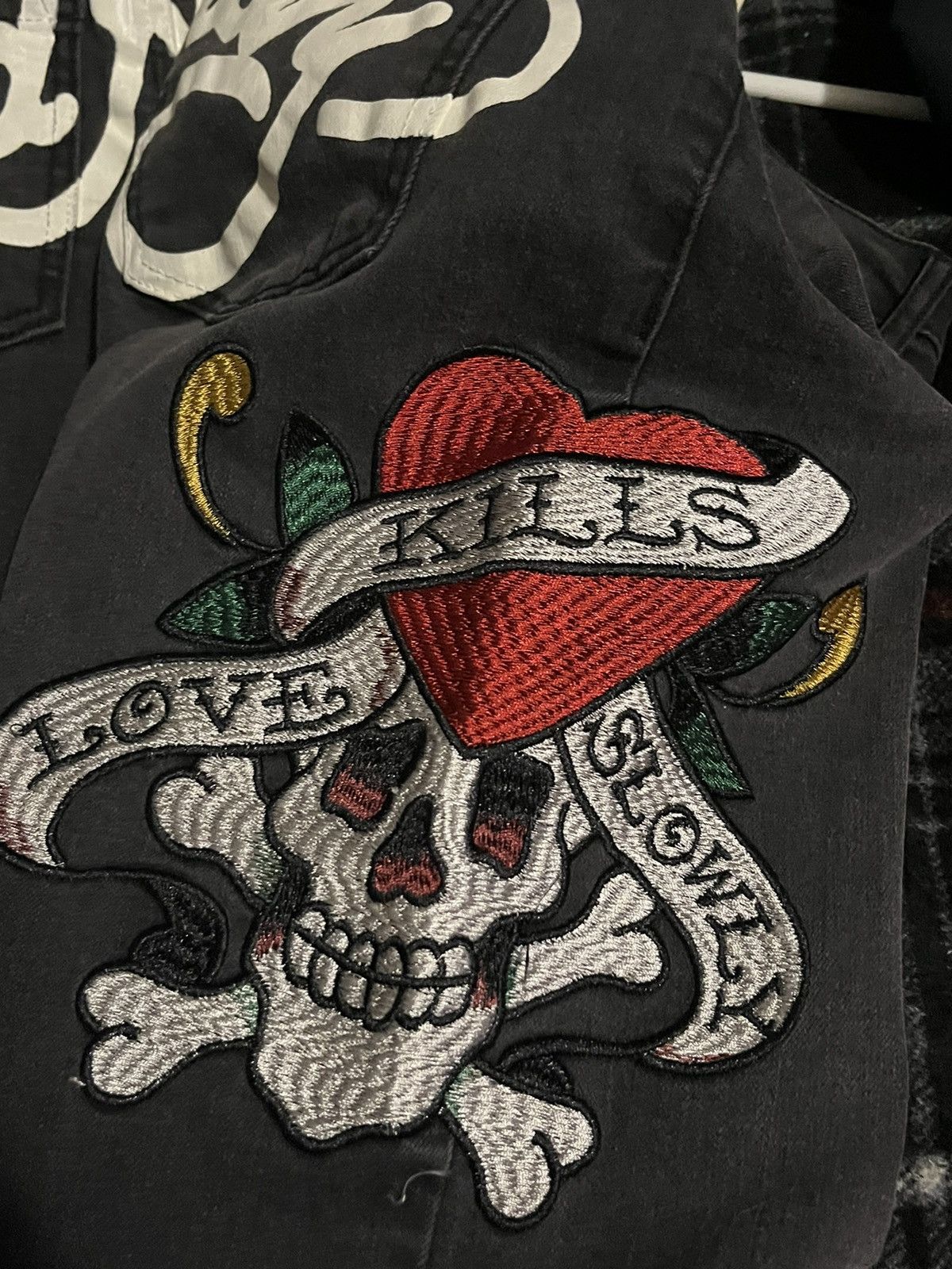 Ed Hardy Ed Hardy jeans love kills slowly cross bones Size 26" / US 2 / IT 38 - 3 Thumbnail