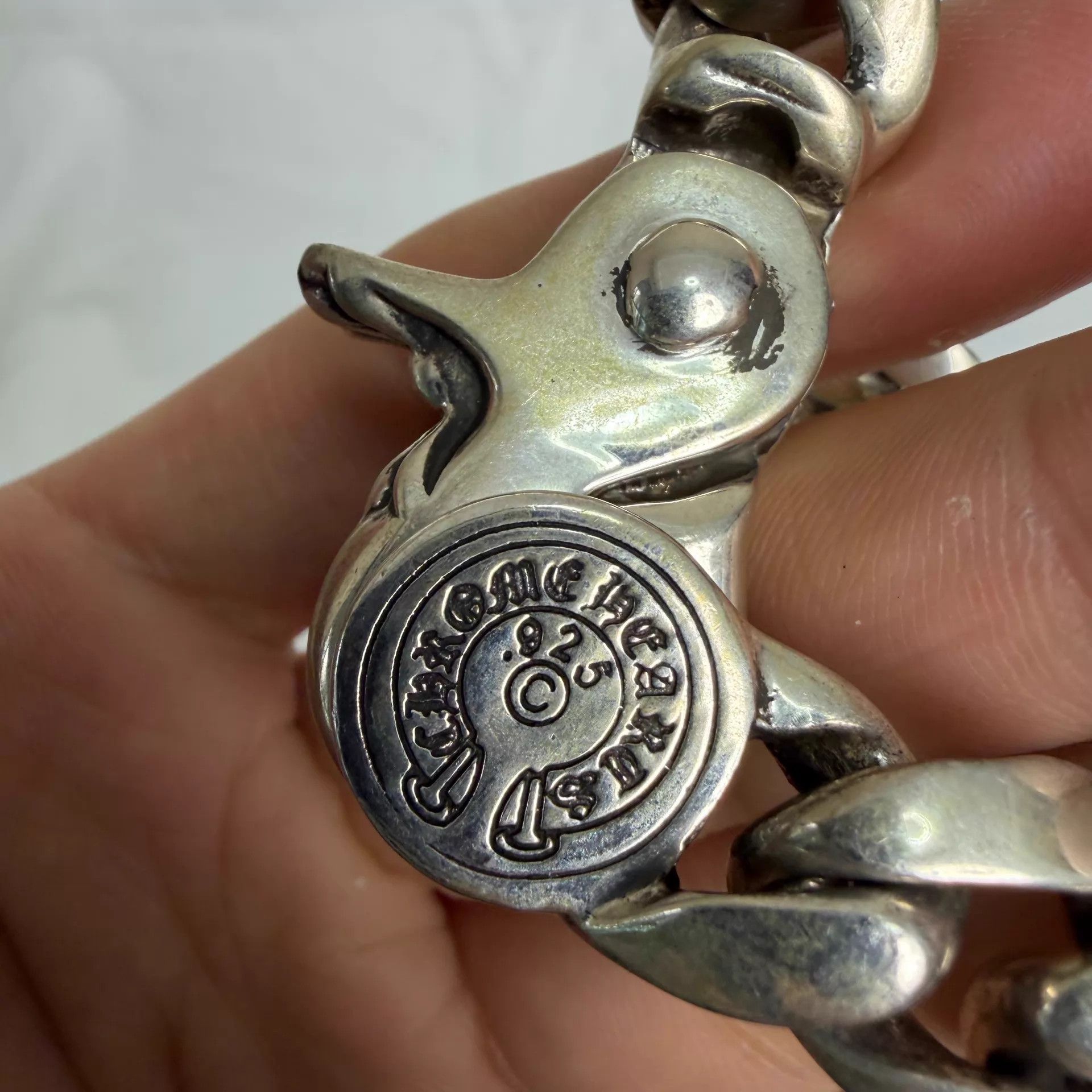 Chrome Hearts Chrome Hearts 925 Silver Lobster Clasp Cuban Bracelet Size ONE SIZE - 5 Thumbnail