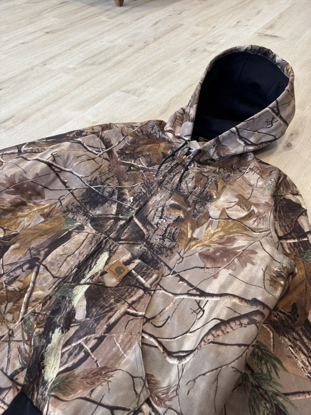 ジャケット・ブルゾン Carhartt real tree active jacket size 5 Carhartt x RealTree Camo Hunting Jacket Coat Hooded Youth