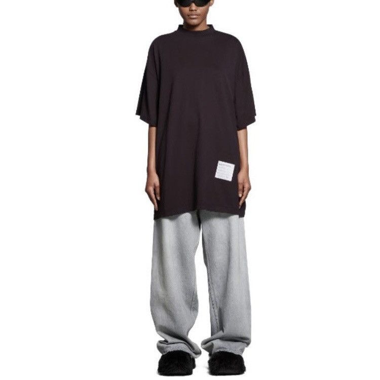Balenciaga Balenciaga black cotton oversized t-shirt Size US M / EU 48-50 / 2 - 13 Thumbnail