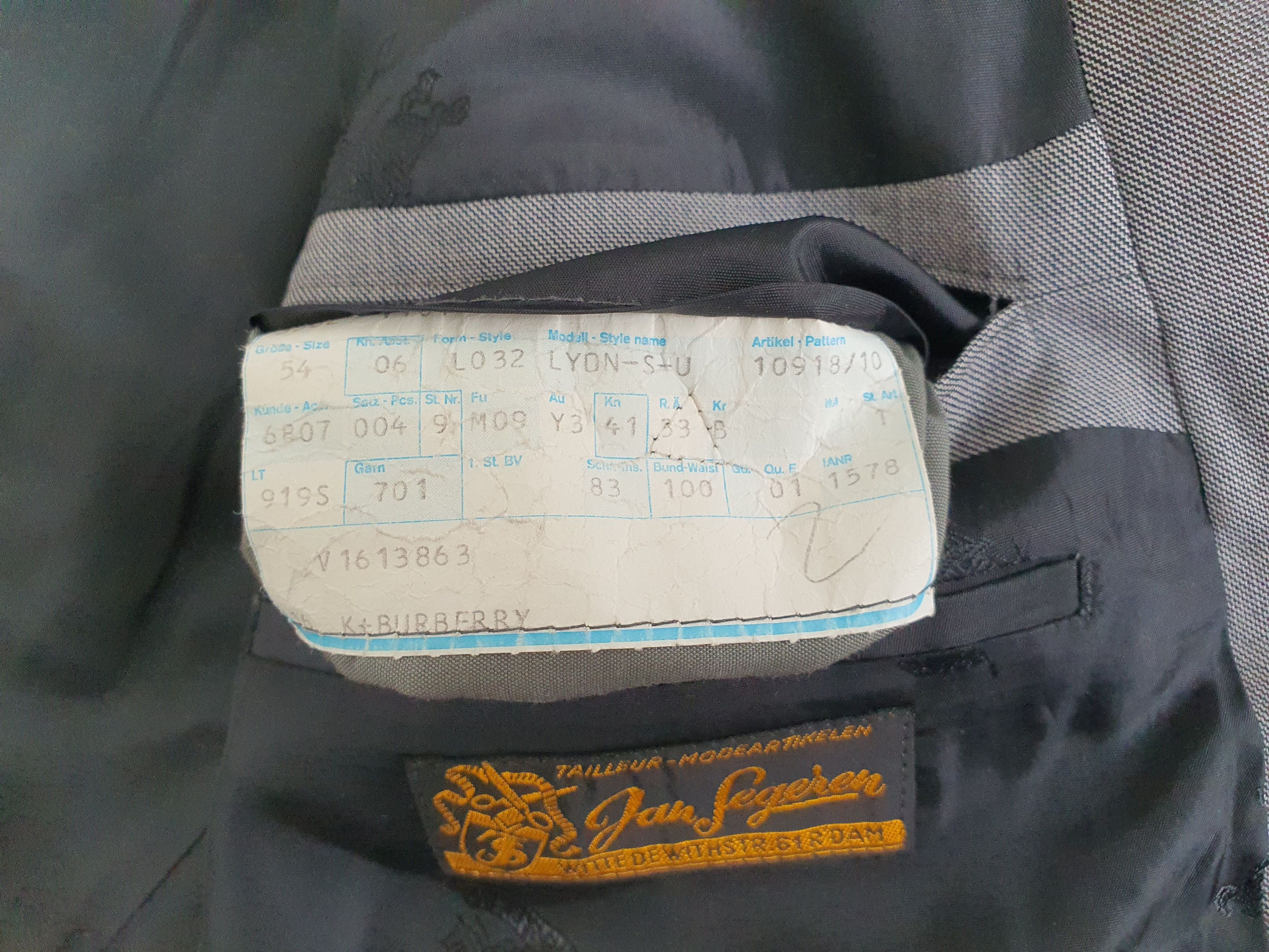 Burberry Vintage (1980s) Sports Coat Suit Jacket - Mod: LYON - EU 54 Size 44R - 6 Thumbnail