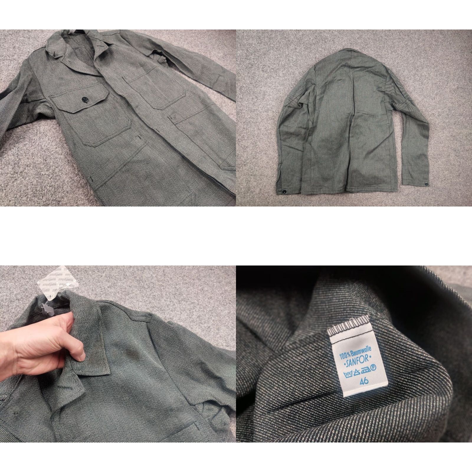 Vintage VINTAGE Wullehus Marsum Sanfor Swiss Chore Workwear Utility Jacket Shirt Mens Size US M / EU 48-50 / 2 - 8 Thumbnail
