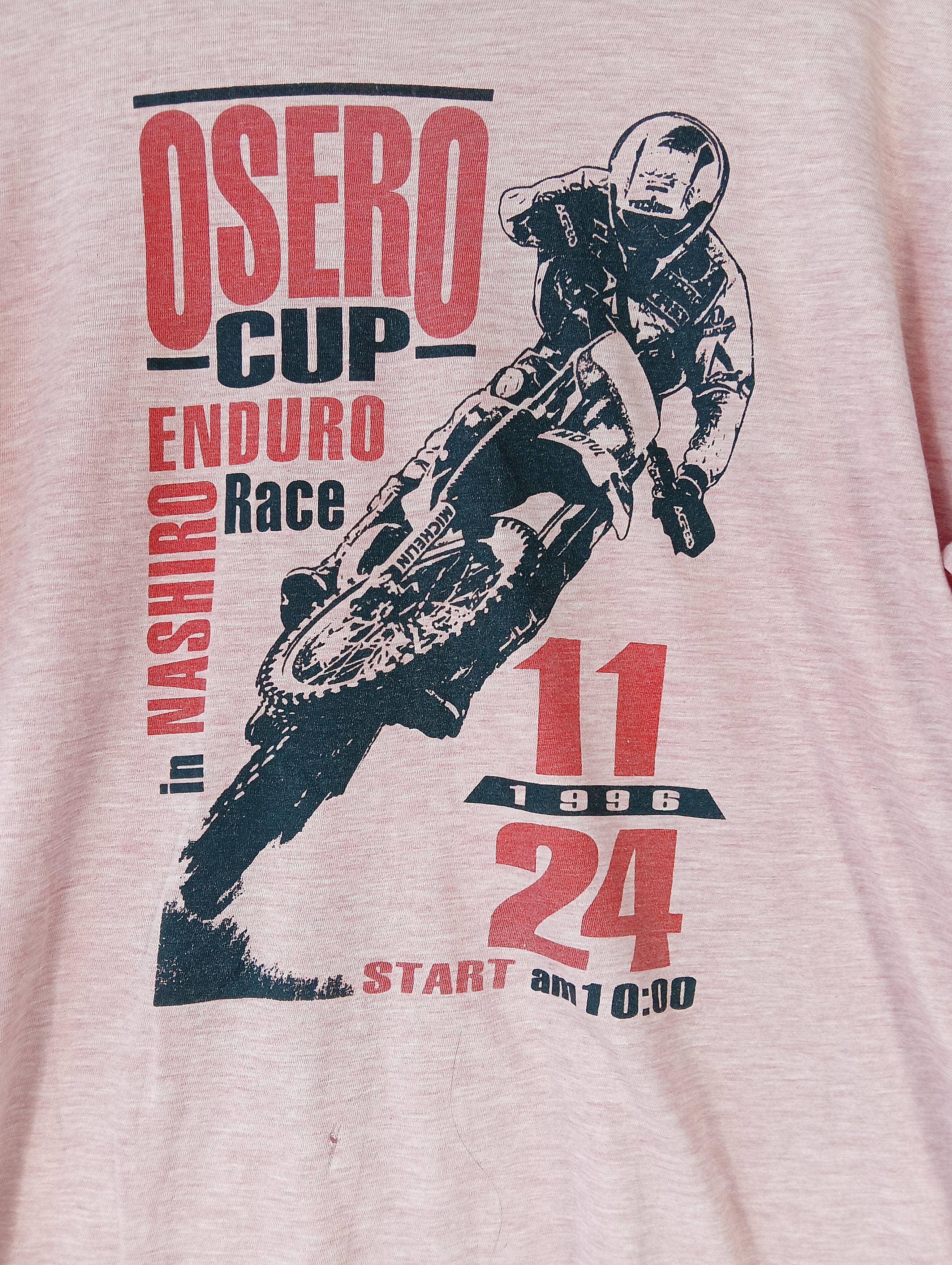 Vintage vintage motrocross tshurt osero cup enduro race 1996 Size US M / EU 48-50 / 2 - 6 Thumbnail