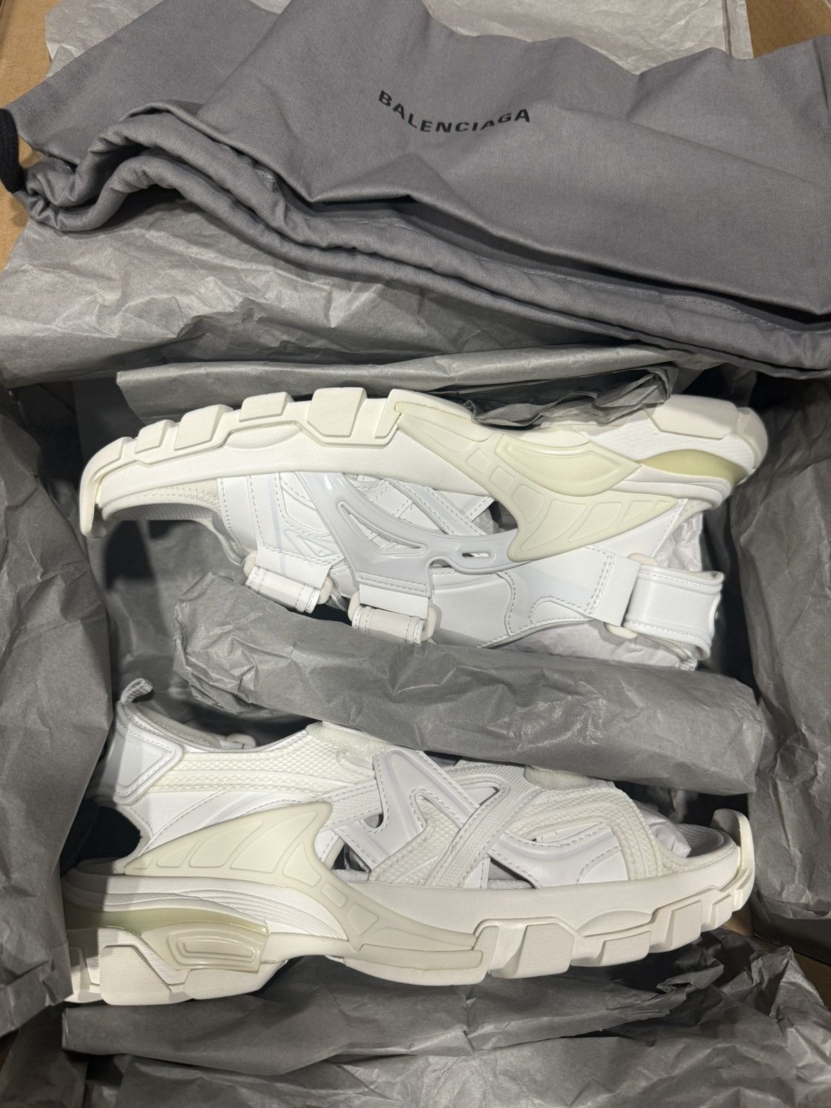 Balenciaga Balenciaga Track Sandals White – Size 43 – New Condition Size US 9 / IT 39 - 6 Thumbnail