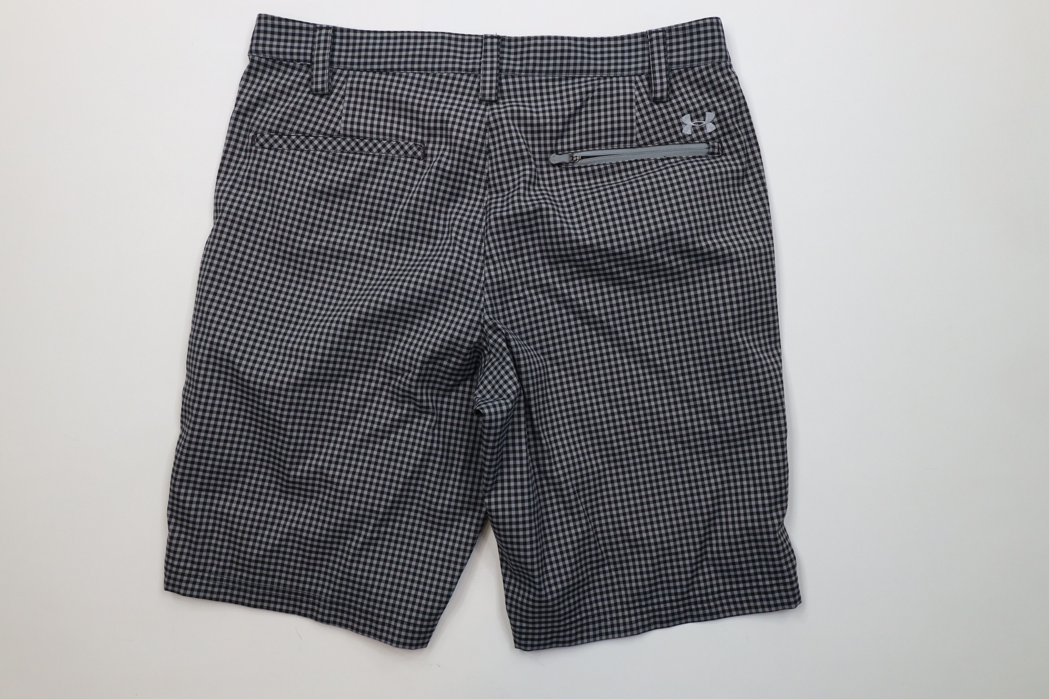 Under Armour Under Armour Golfing Golf Chino Shorts Gray Gingham Plaid Size US 34 / EU 50 - 9 Thumbnail