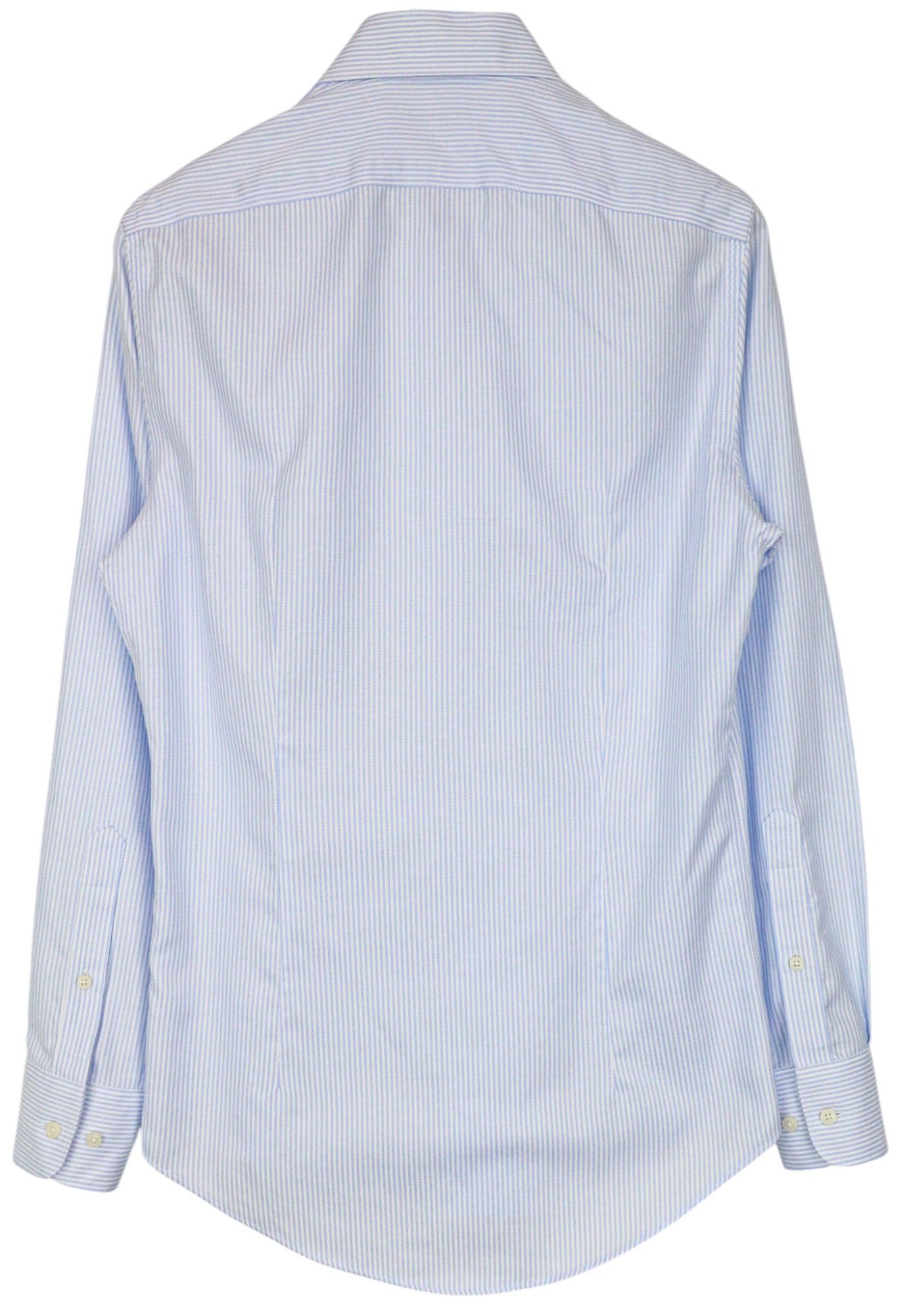 Suitsupply TRY ON XS 38/15 Blue Pinstripe Button Shirt 86600 Size 38R - 2 Thumbnail