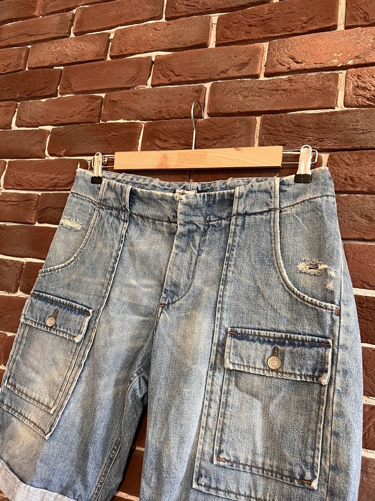 Dolce & Gabbana Vintage Dolce & Gabbana Jeans Cargo Denim Shorts Pants 44 Size US 28 / EU 44 - 3 Thumbnail