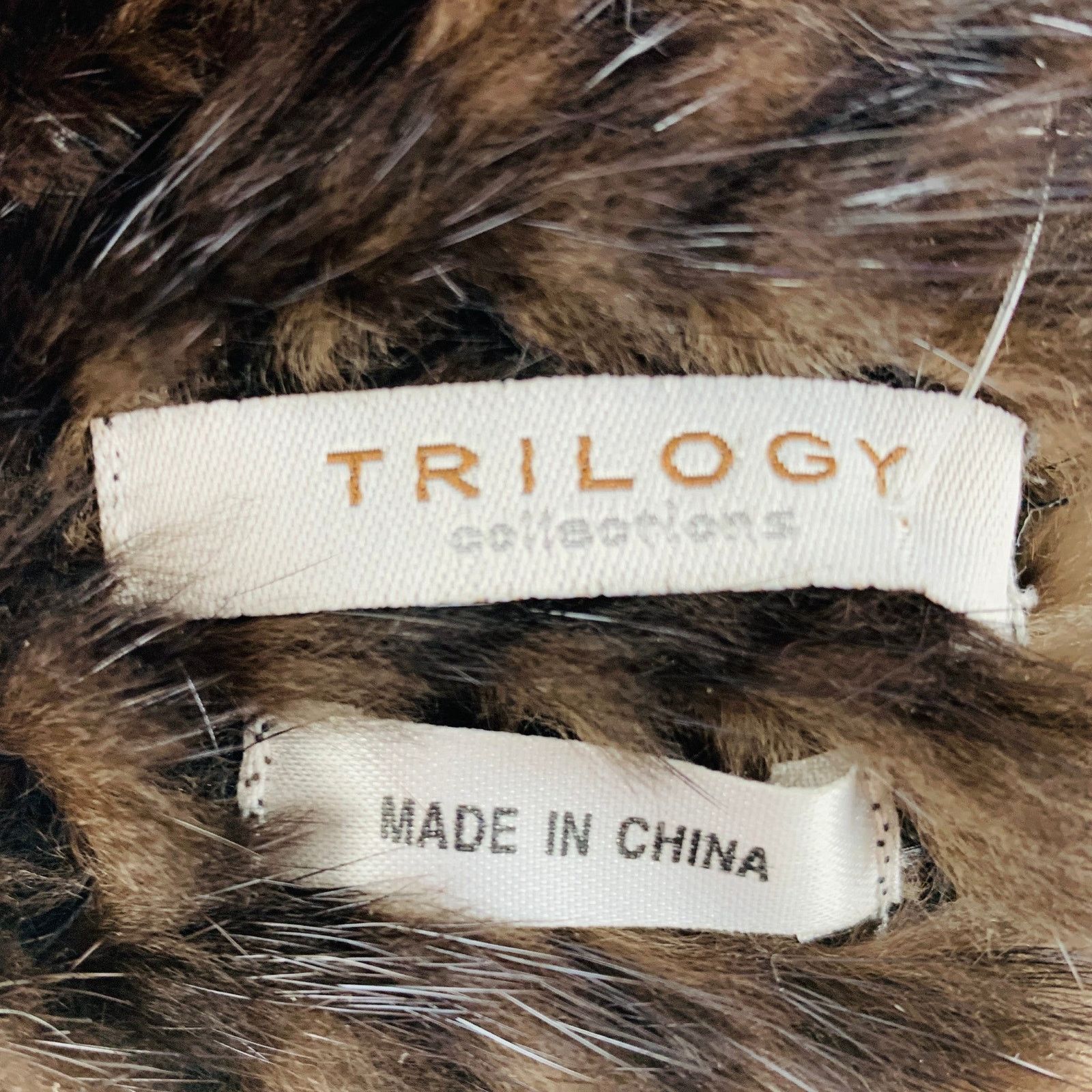 Other TRILOGY Brown Woven Mink Fur Scarves Size ONE SIZE - 3 Thumbnail
