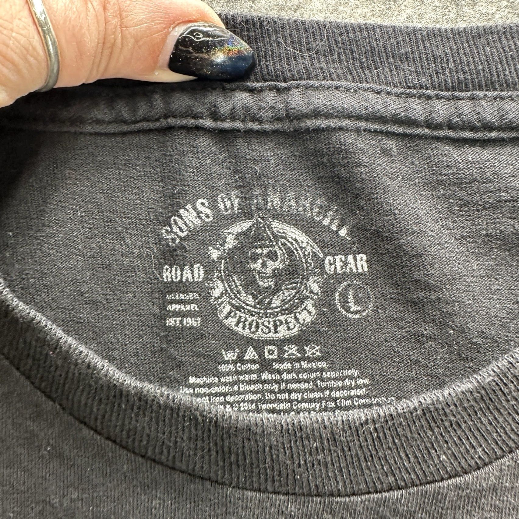 Vintage Sons of Anarchy Samcro Shirt Mens Large Reaper Graphic Black Biker Goth Shirt Mens Large Black Graphic - Size US L / EU 52-54 / 3 - 7 Thumbnail