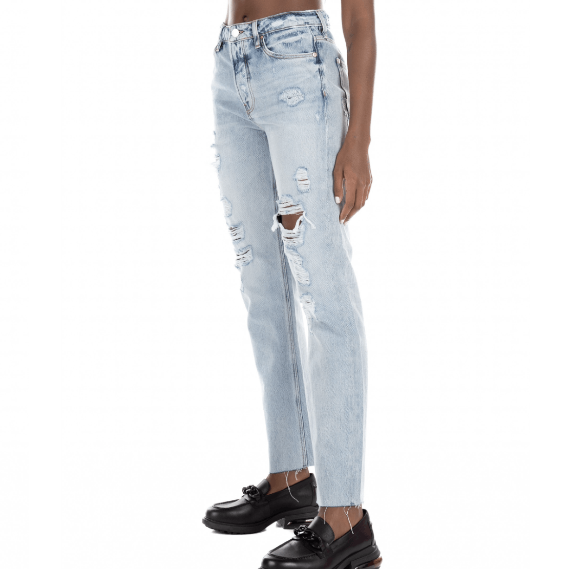 Guess NWT Guess High-Waist Distressed Jeans - 26 Size 26" / US 2 / IT 38 - 2 Thumbnail