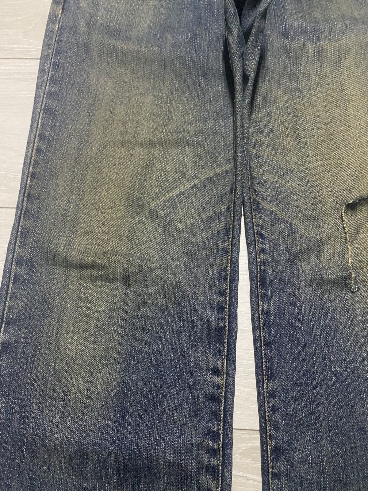 Japanese Brand Vintage Edwin International Basic Mud Wash Distressed Jeans Size US 31 - 9 Thumbnail