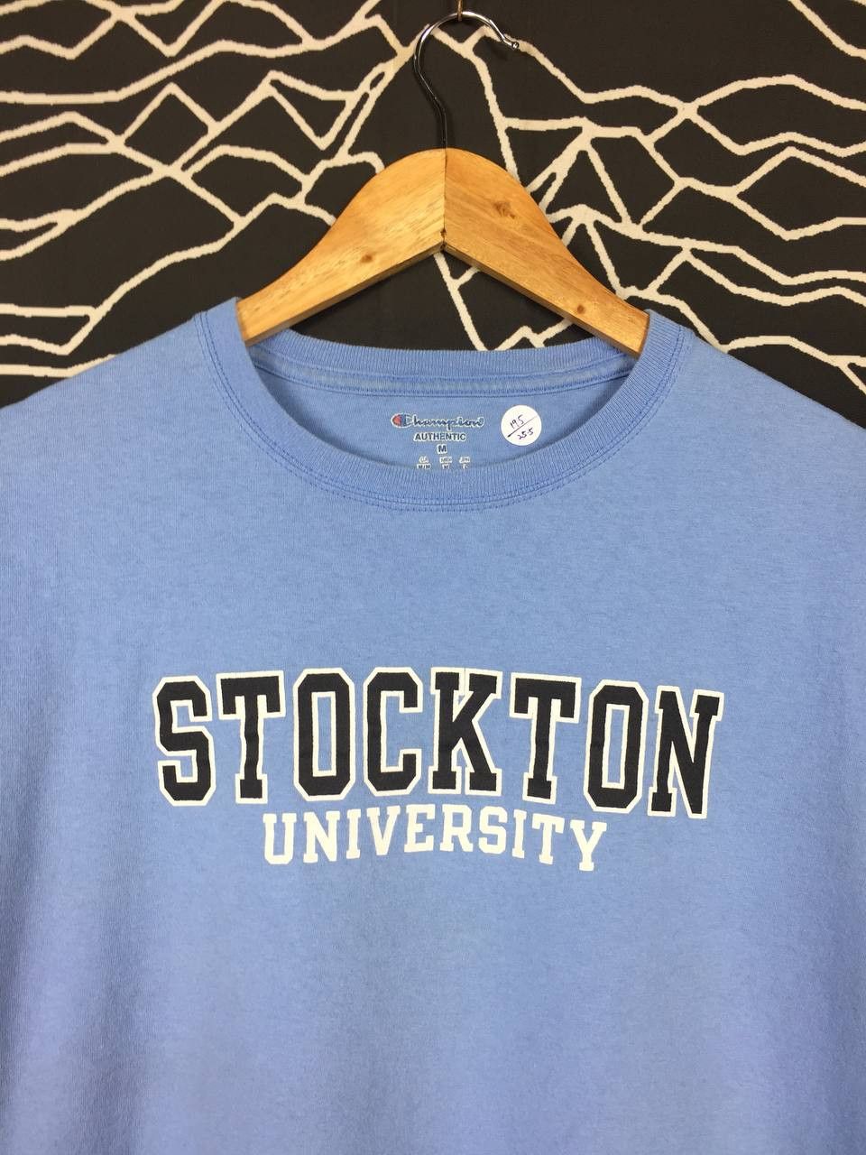 Champion × Vintage Vtg Champion Stockton University Spell Out Tee Size US M / EU 48-50 / 2 - 3 Thumbnail